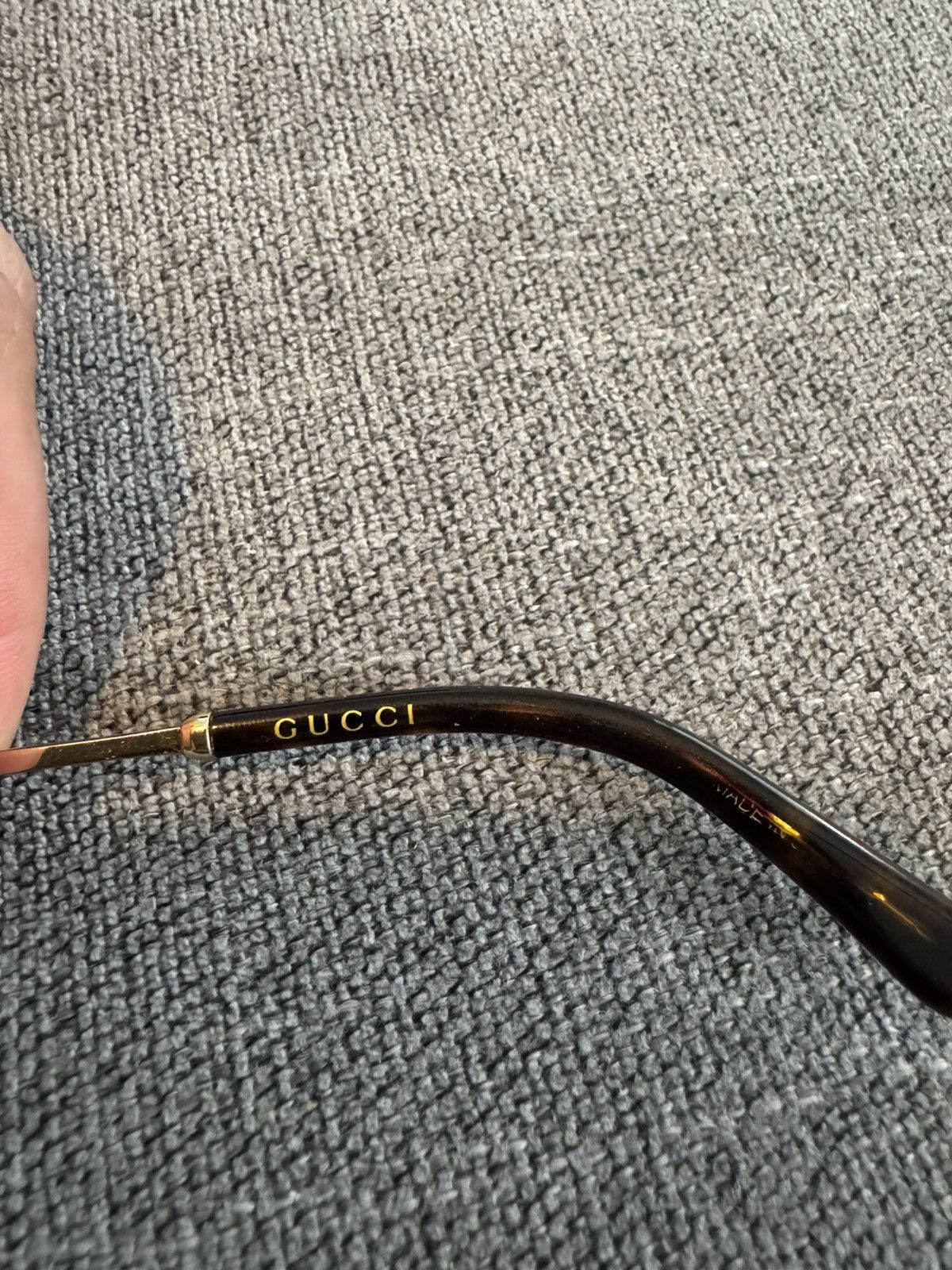 Gucci Black and Gold Gucci aviator frames Size ONE SIZE - 3 Thumbnail
