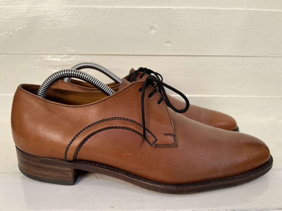 Crockett & Jones VTG Crockett & Jones Brown Leather Derby Dress Shoes Size US 9 / EU 42 - 6 Thumbnail