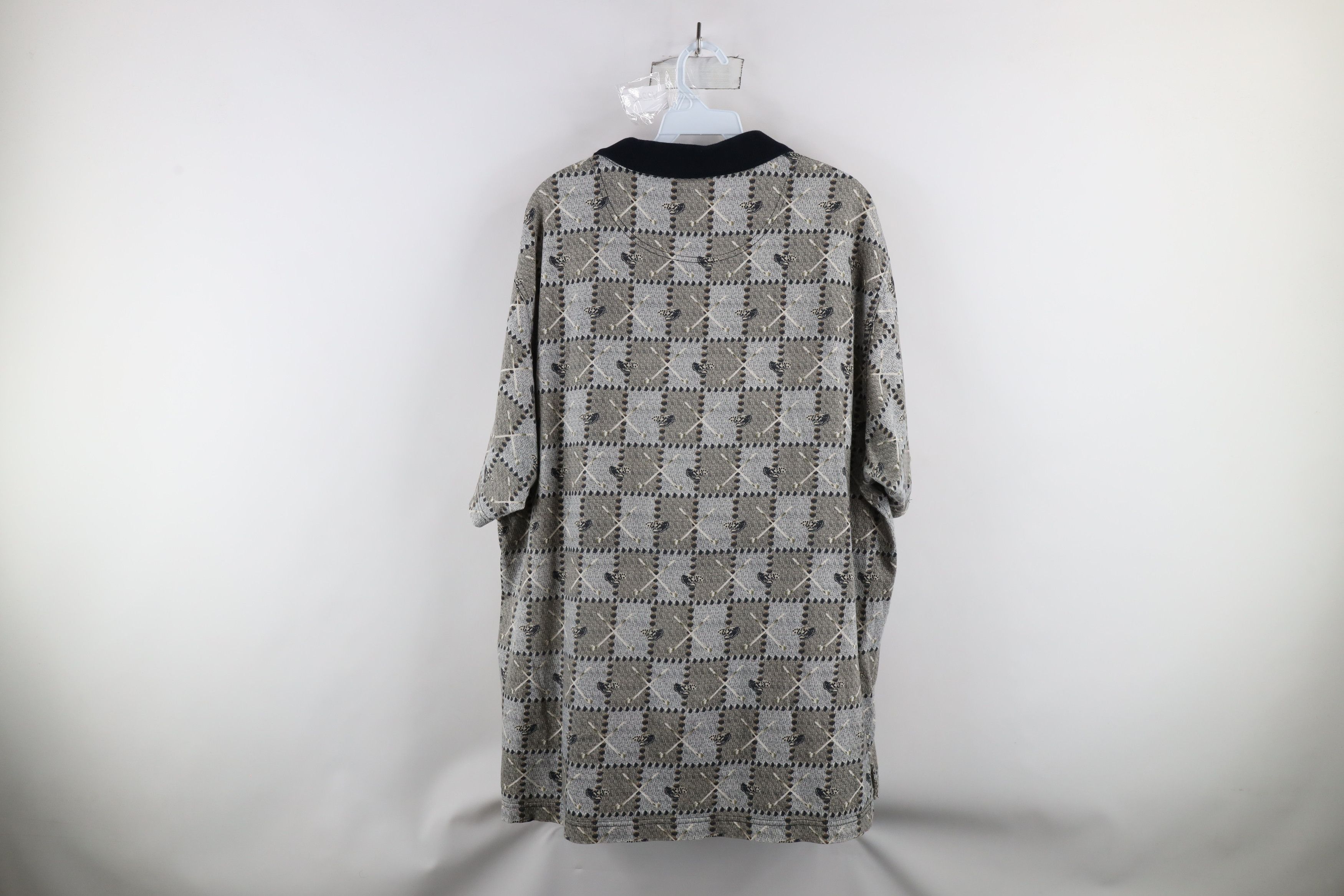 Vintage Vintage 90s Streetwear Club All Over Print Golf Polo Shirt Size US XL / EU 56 / 4 - 7 Thumbnail