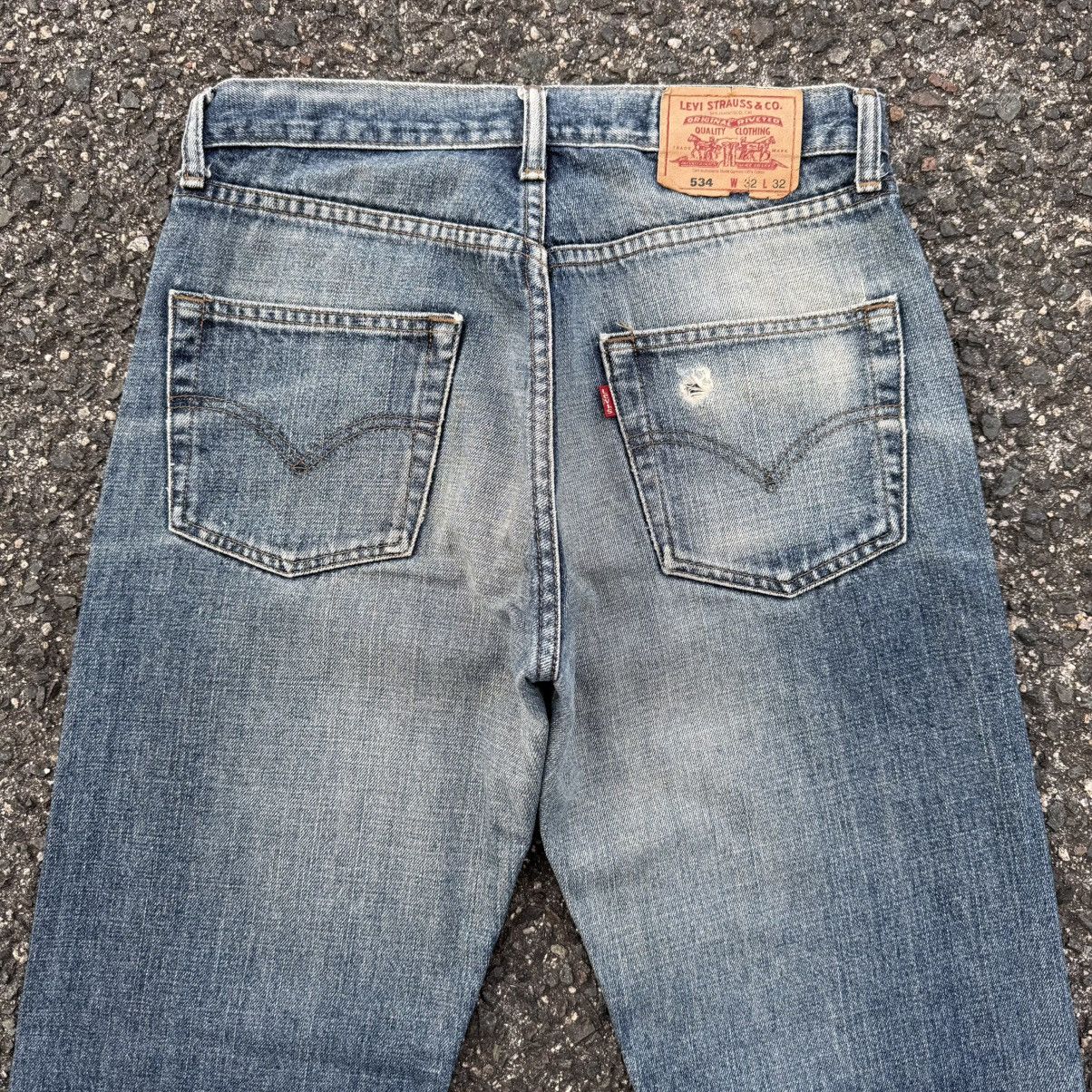 Levi's Vintage Clothing VINTAGE LEVI'S 534 STRIGHT FADED JEAN DENIM PANTS Size US 32 / EU 48 - 11 Thumbnail
