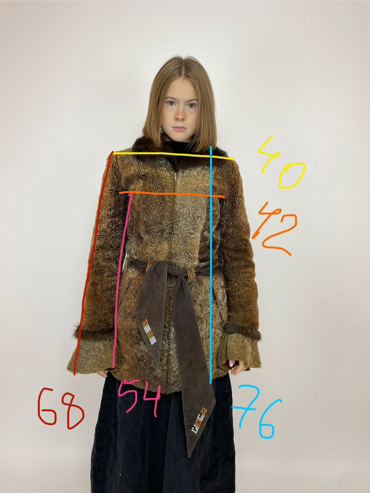 Other Women's belted Fur coat DONETI old money avant garde size S Size S / US 4 / IT 40 - 16 Thumbnail