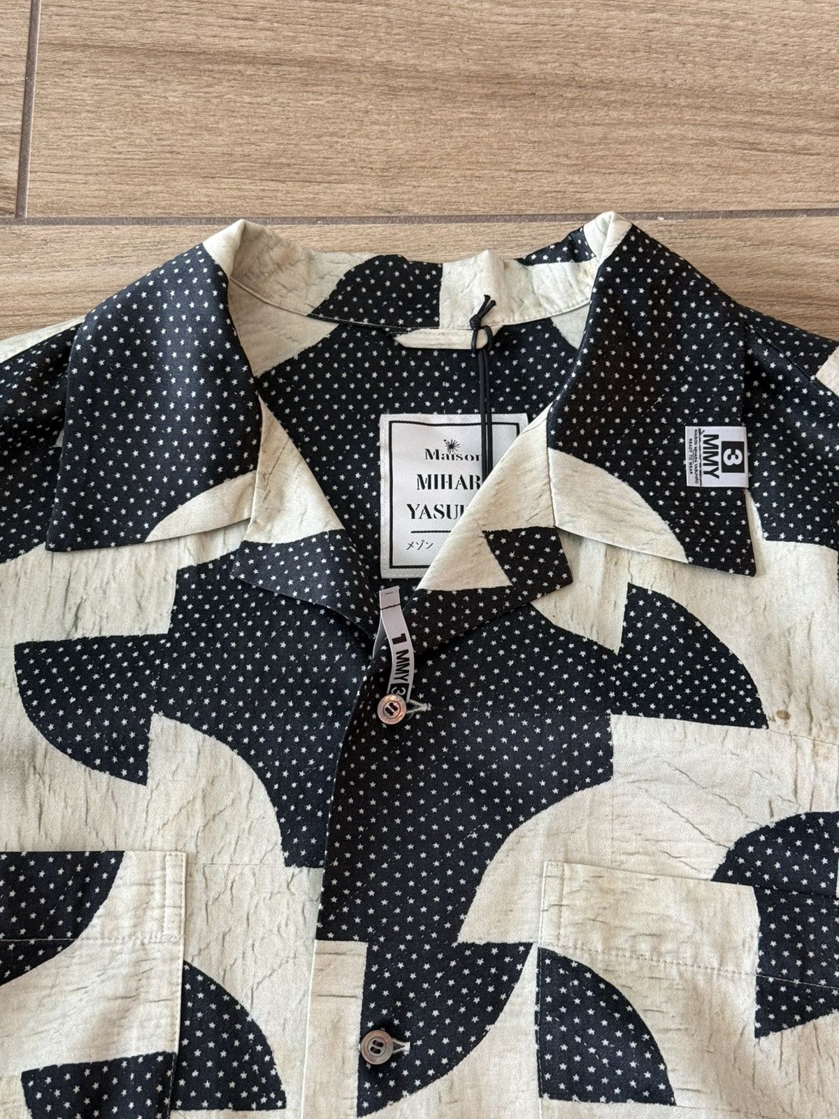 Maison MIHARA YASUHIRO Maison Mihara Yasuhiro Drunker's Path Shirt 'Black' Size US XXS / EU 40 - 3 Thumbnail