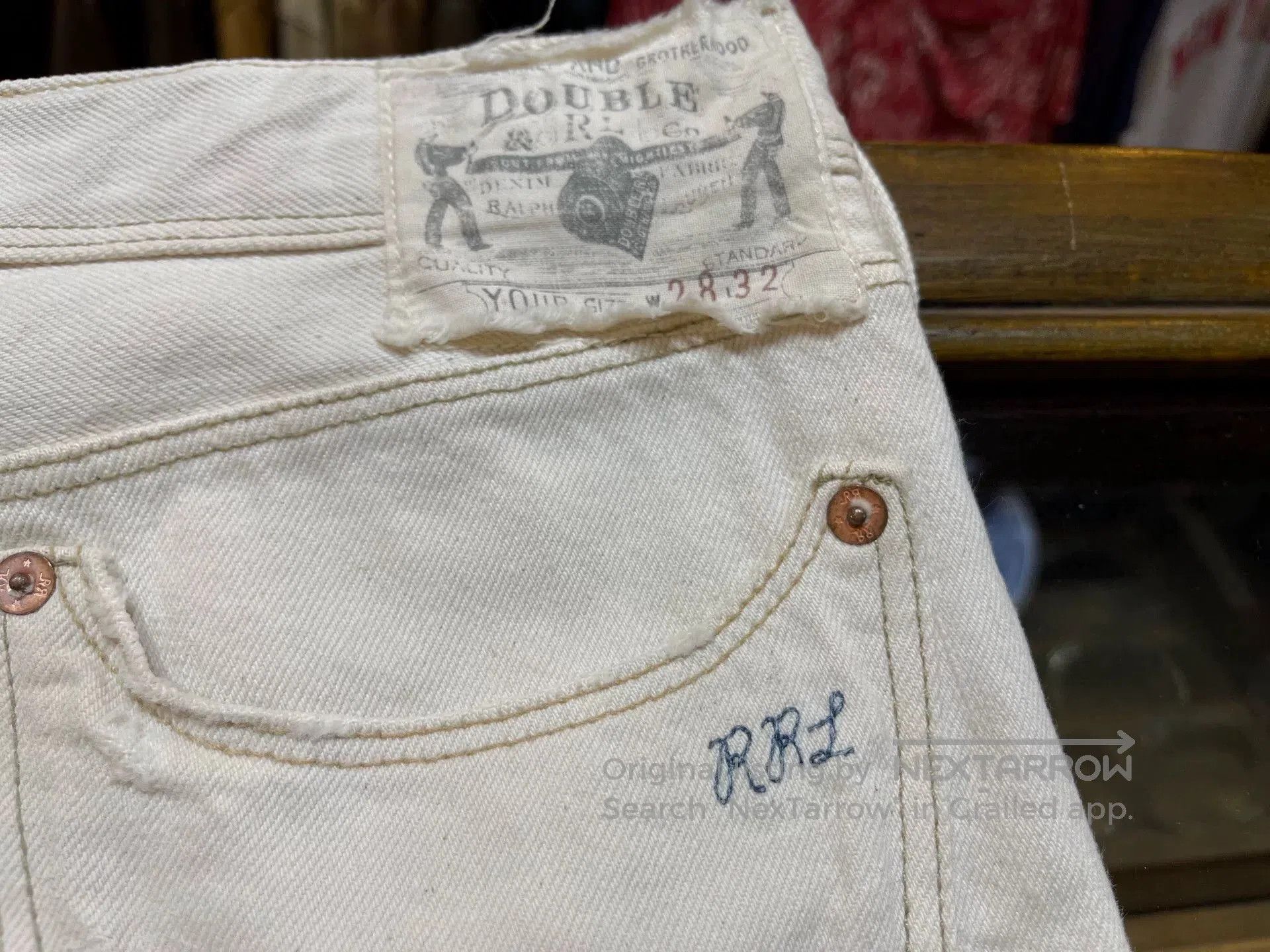 RRL Ralph Lauren rare rrl denim pants by ralph lauren. Size US 28 / EU 44 - 6 Thumbnail
