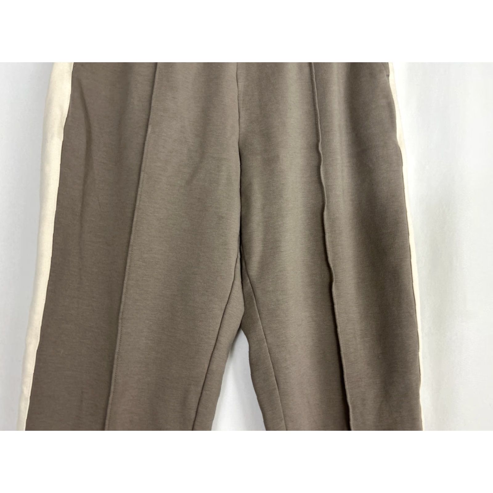 Everlane Everlane Sweatpants Women Medium Gray White Two Tone Drawstring Stitch Activewear Pants Size 32" / US 10 / IT 46 - 3 Thumbnail