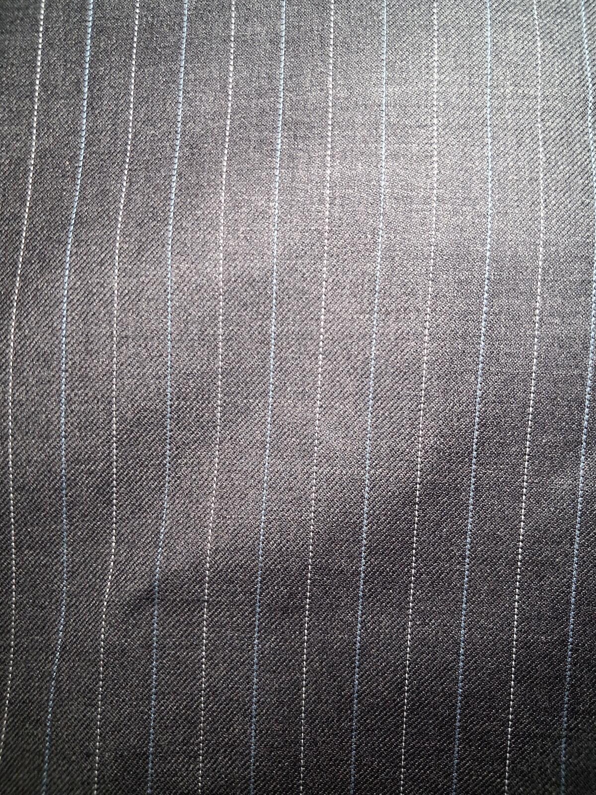 Stafford Stafford 2 Piece Suit Mens 40S 35x29 Gray Striped Wool Silk Size 40S - 6 Thumbnail