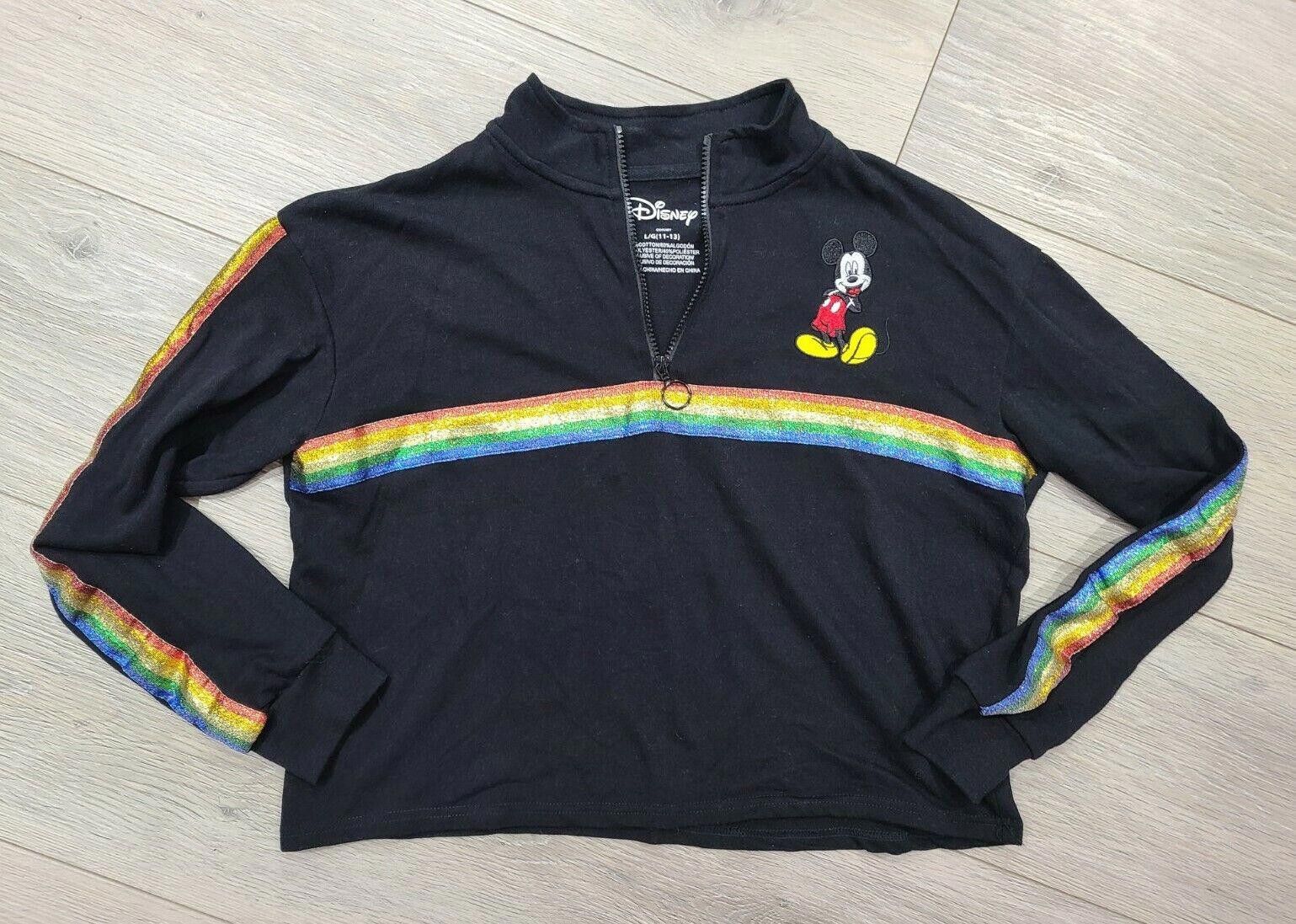 Disney Disney Pullover Pride 90s Crop 1/4 Zip large 11-13 Y2k Size M / US 6-8 / IT 42-44 - 1 Thumbnail