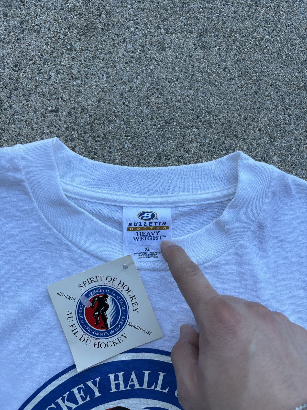 NHL Vintage 1990 Bulletin “Hockey Hall of Fame” T-Shirt Size XL Size US XL / EU 56 / 4 - 3 Thumbnail