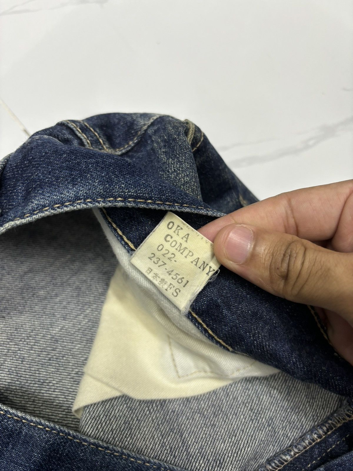 In The Attic 🔥VINTAGE IN THE ATTIC DISTRESS RIPS CUSTOM MADE DENIM JEANS Size US 34 / EU 50 - 14 Thumbnail