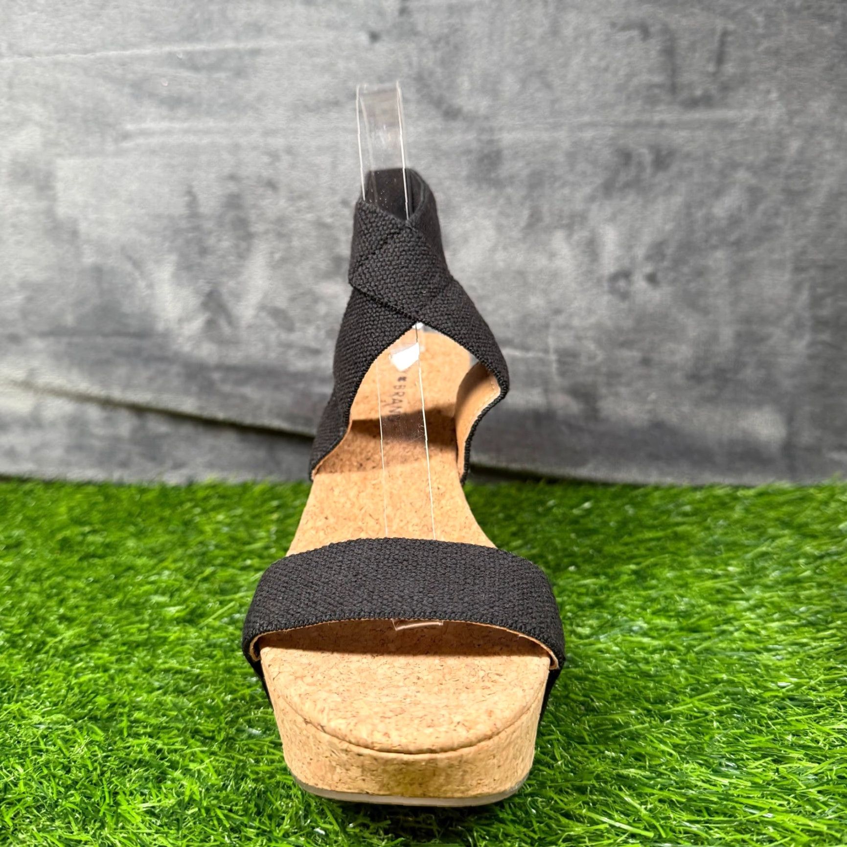 Lucky Brand Lucky Brand Sandal Women Wedge Ankle Strap Black Cork Platforms 8.5M Summer Strappy Size US 9 / IT 39 - 2 Thumbnail