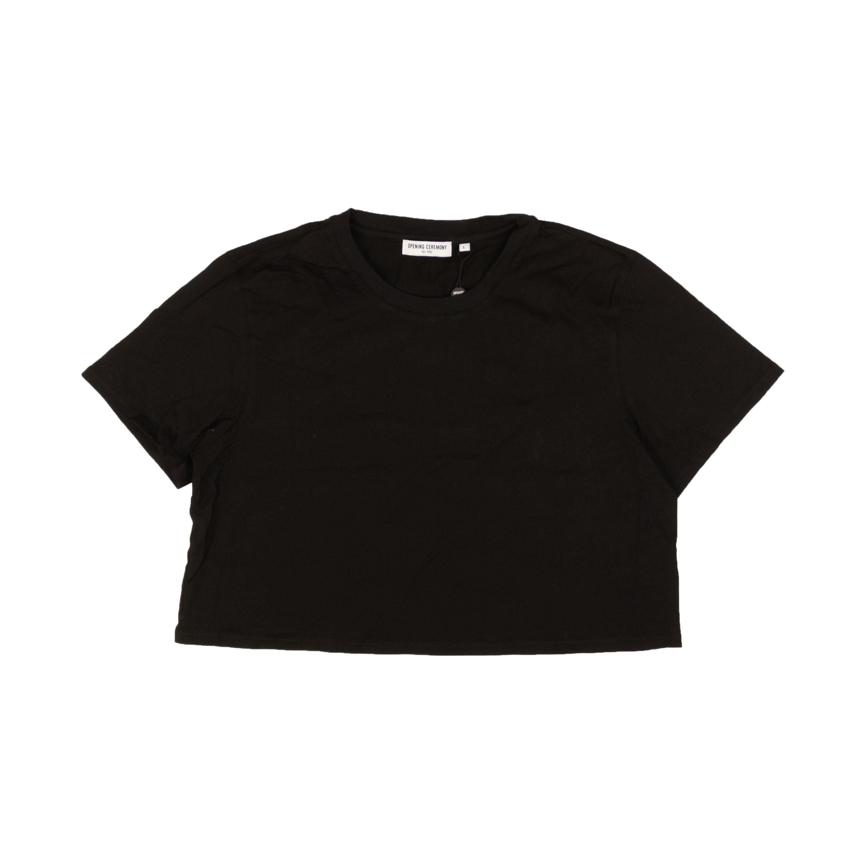 Opening Ceremony BLACK BLANK OC CROPPED T-SHIRT Size M Size M / US 6-8 / IT 42-44 - 1 Thumbnail