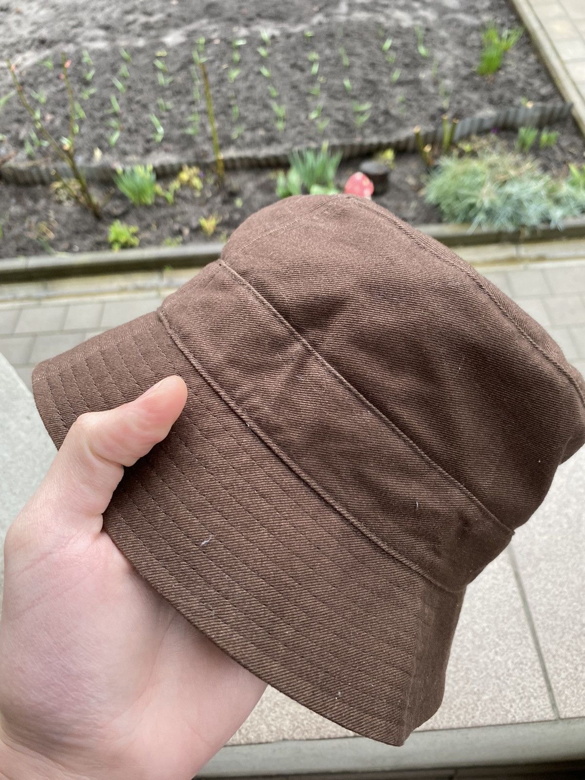 Nike × Vintage Nike vintage bucket hat swoosh brown 90s Size ONE SIZE - 3 Thumbnail