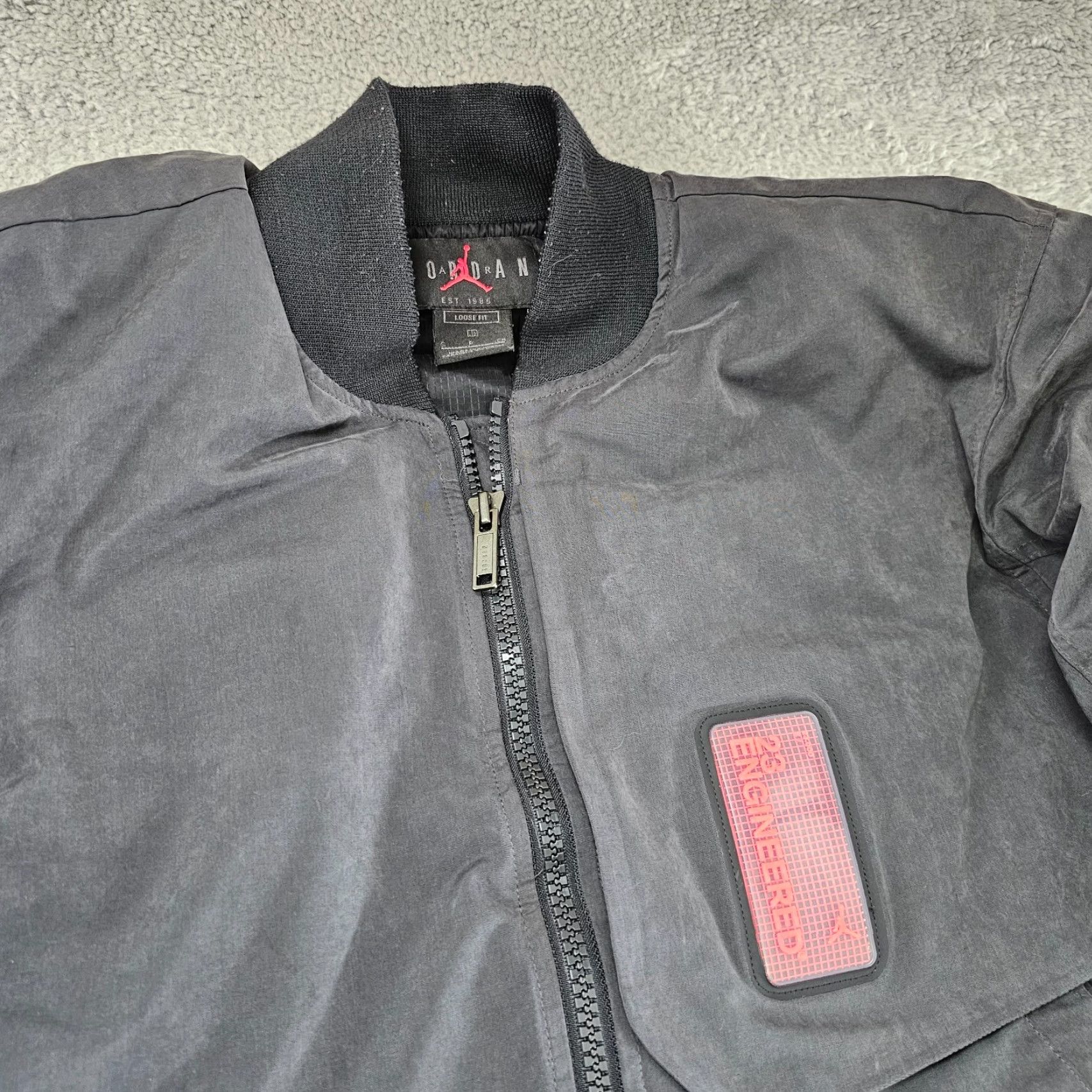 Jordan Brand Jordan Jacket Mens Small Off Noir Black Infrared Engineered MA-1 Puffer Down Size US S / EU 44-46 / 1 - 2 Thumbnail