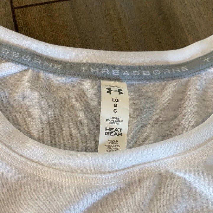 Under Armour NWT Under Armour White Athletic Workout Tanktop Women Large Size L / US 10 / IT 46 - 3 Thumbnail