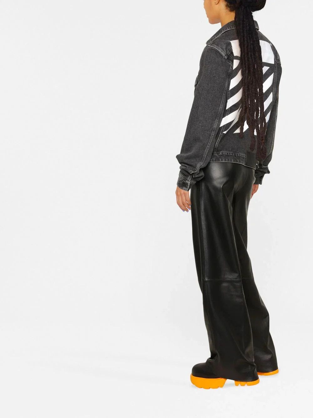 Off-White o1gr1nt1124 Diag Regular Jacket in Dark Grey Size S / US 4 / IT 40 - 4 Thumbnail