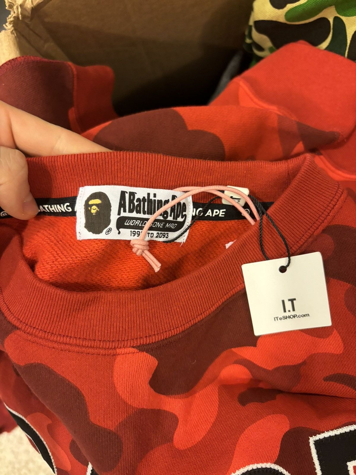 Bape Bape Spellout Logo Crewneck Sweater Size US M / EU 48-50 / 2 - 4 Thumbnail