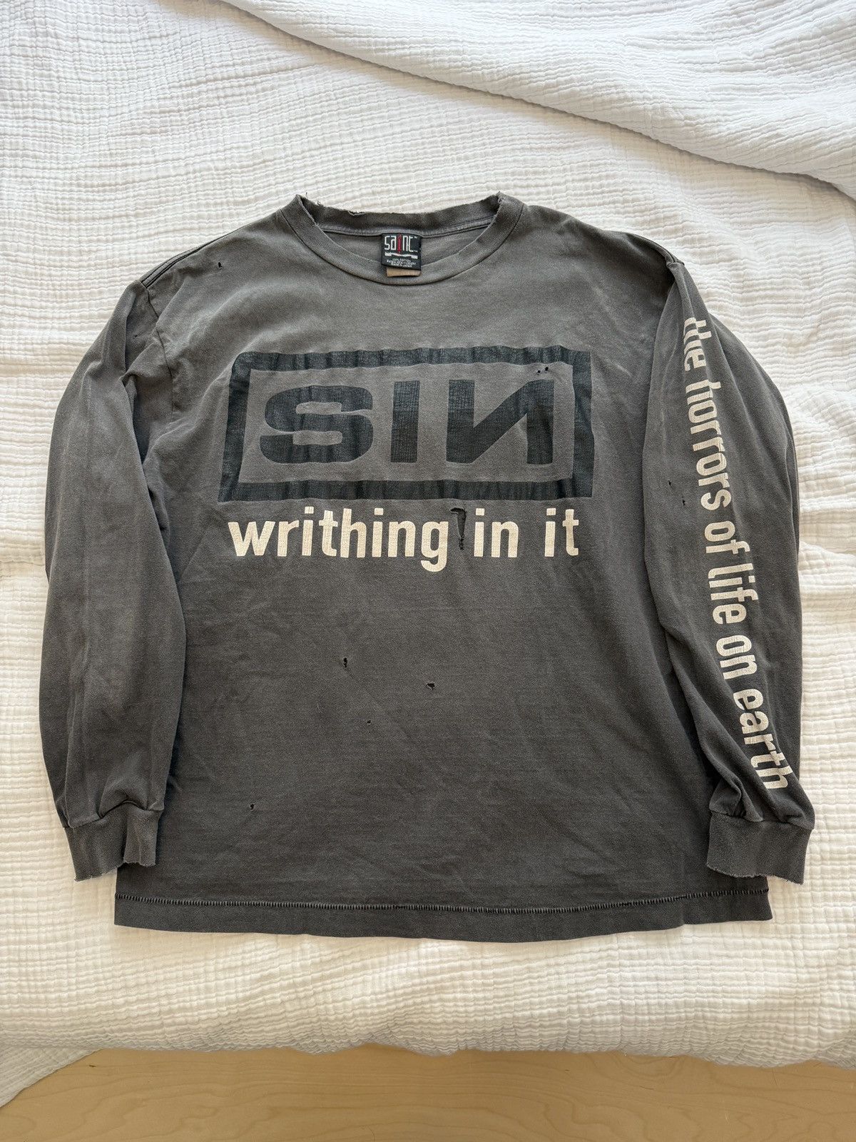 Saint Michael Saint Michael SIN Long Sleeve T-Shirt Size US L / EU 52-54 / 3 - 1 Thumbnail