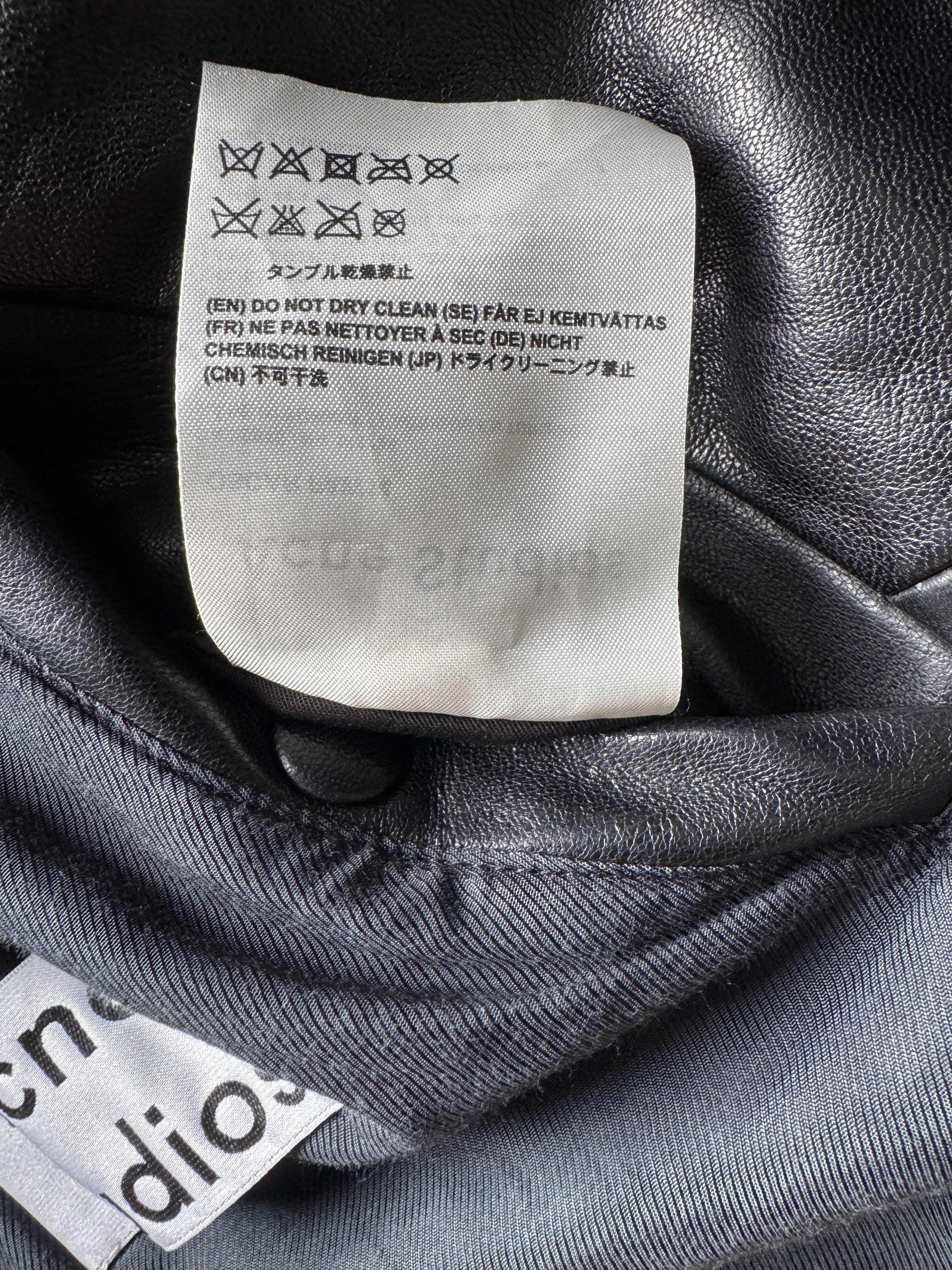 Acne Studios Acne Studios Oscar Black Leather Jacket Size US M / EU 48-50 / 2 - 7 Thumbnail