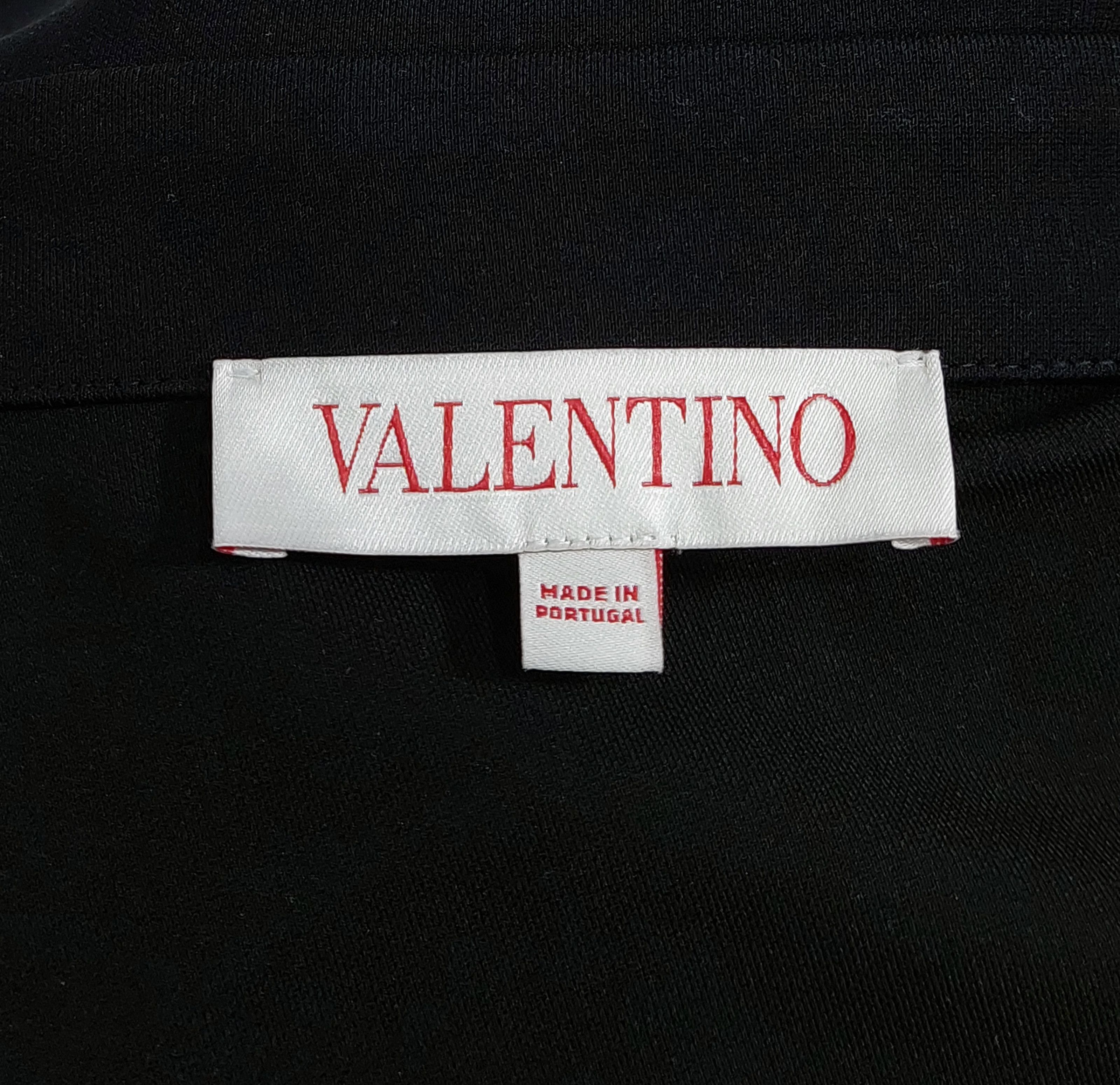 RED Valentino belted viscose half zip LS mini dress - black 44 Size M / US 6-8 / IT 42-44 - 3 Thumbnail