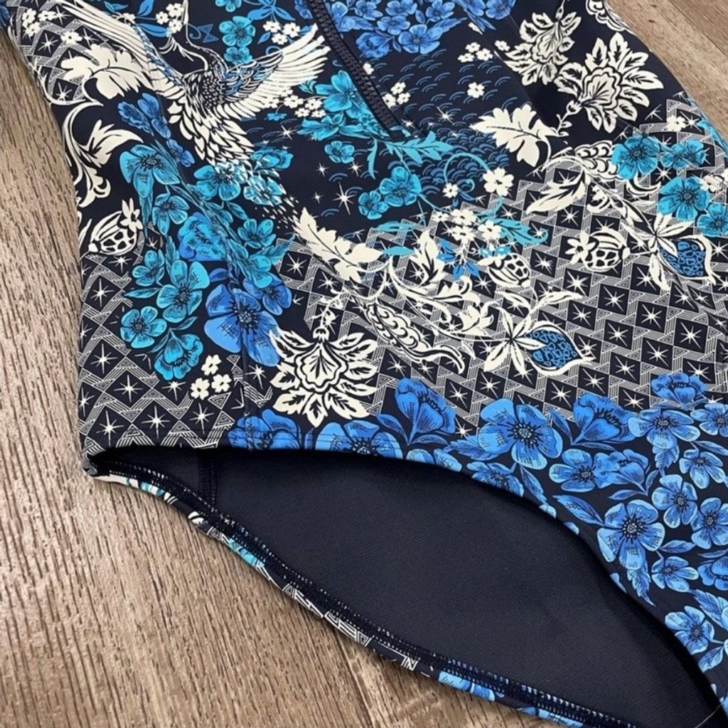 Johnny Was NWT Johnny Was | Blue Fly Neoprene One Piece Swimsuit | S Size ONE SIZE - 3 Thumbnail