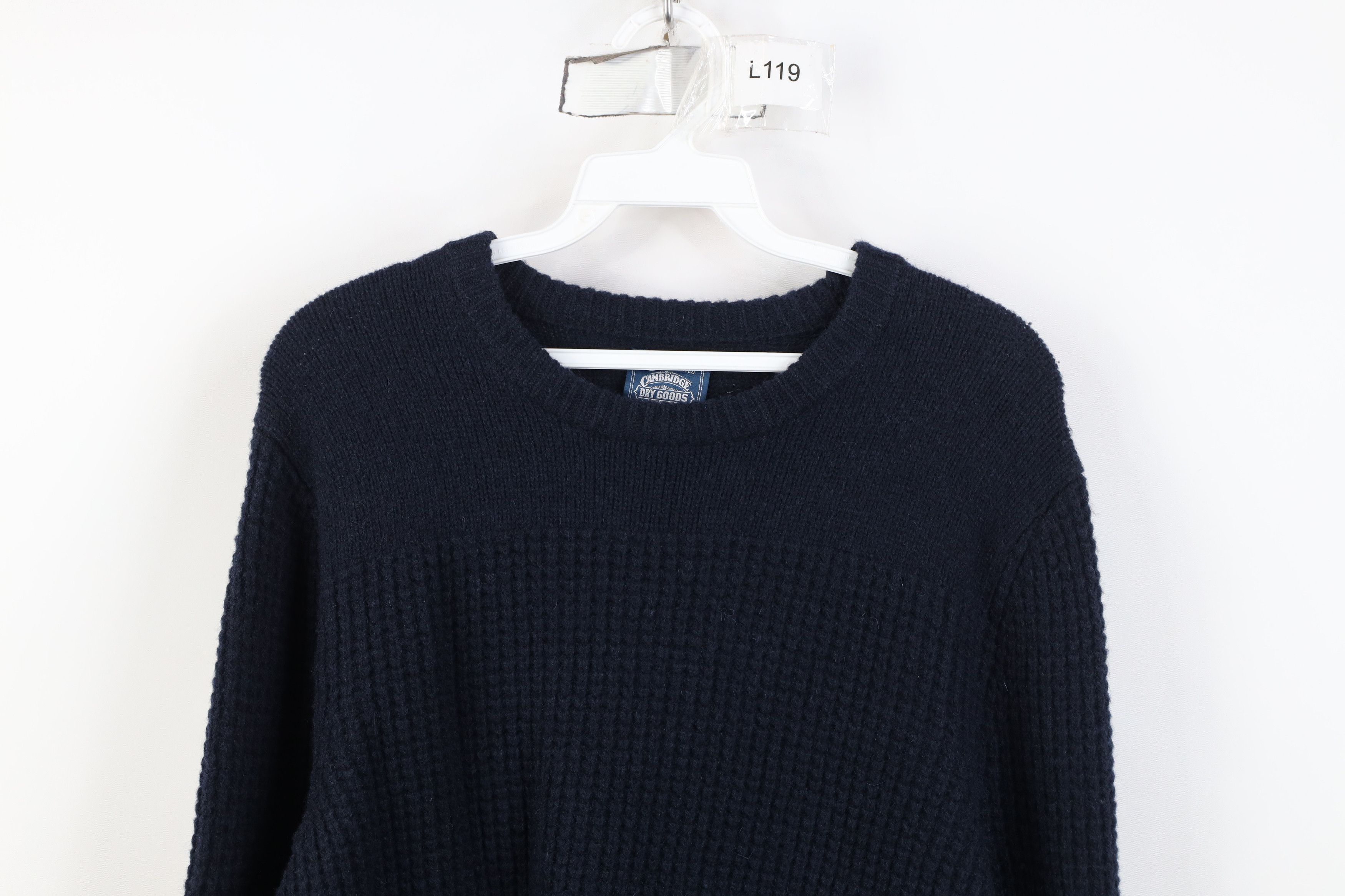 Vintage Deadstock Vintage Y2K Streetwear Lambswool Knit Sweater Blue Size US S / EU 44-46 / 1 - 2 Thumbnail