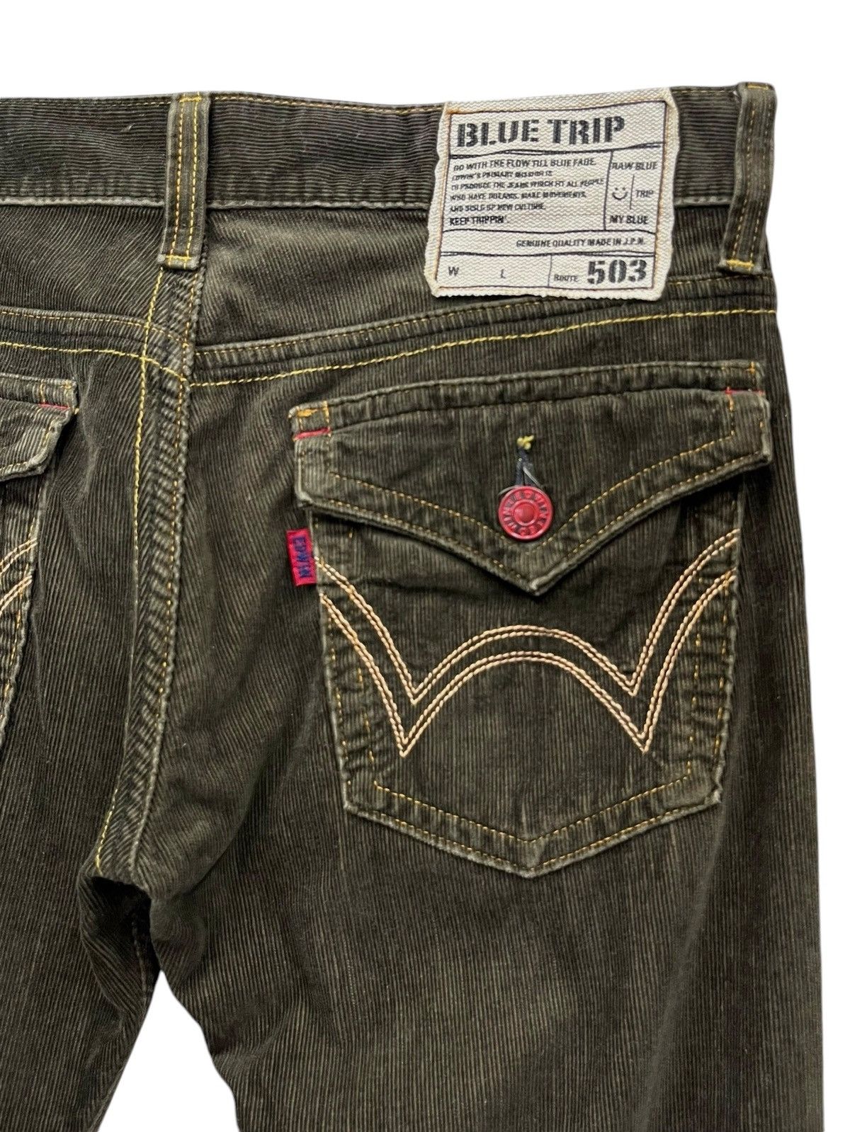 Edwin VERY RARE🔥VINTAGE CORDUROY EDWIN 503 FLARE MADE IN JAPAN💥 Size US 32 / EU 48 - 8 Thumbnail