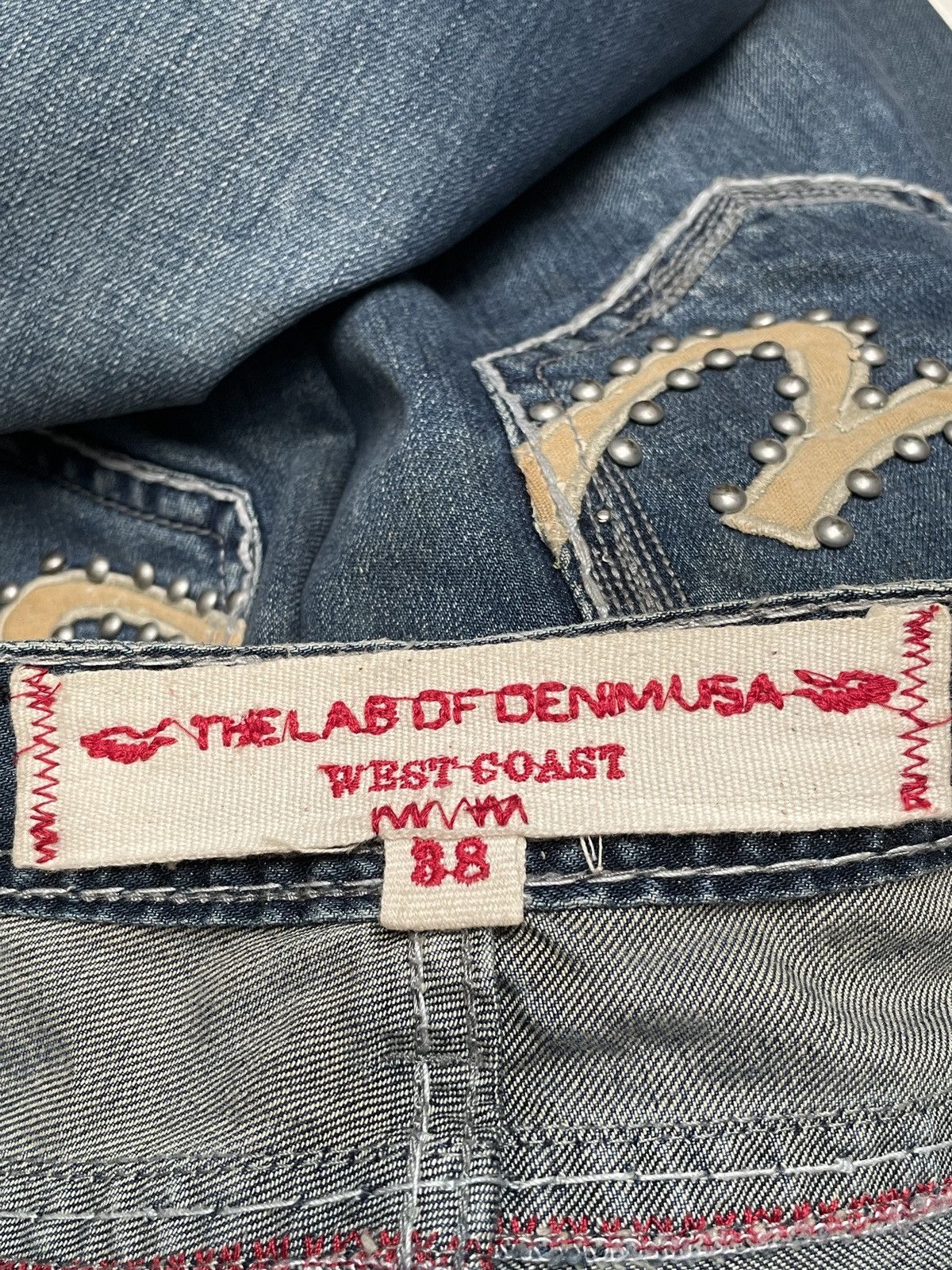 Le Grande Bleu (L.G.B.) Rare Design Vintage The Lab Of Denim Usa Jeans 2000s Size US 38 / EU 54 - 10 Thumbnail