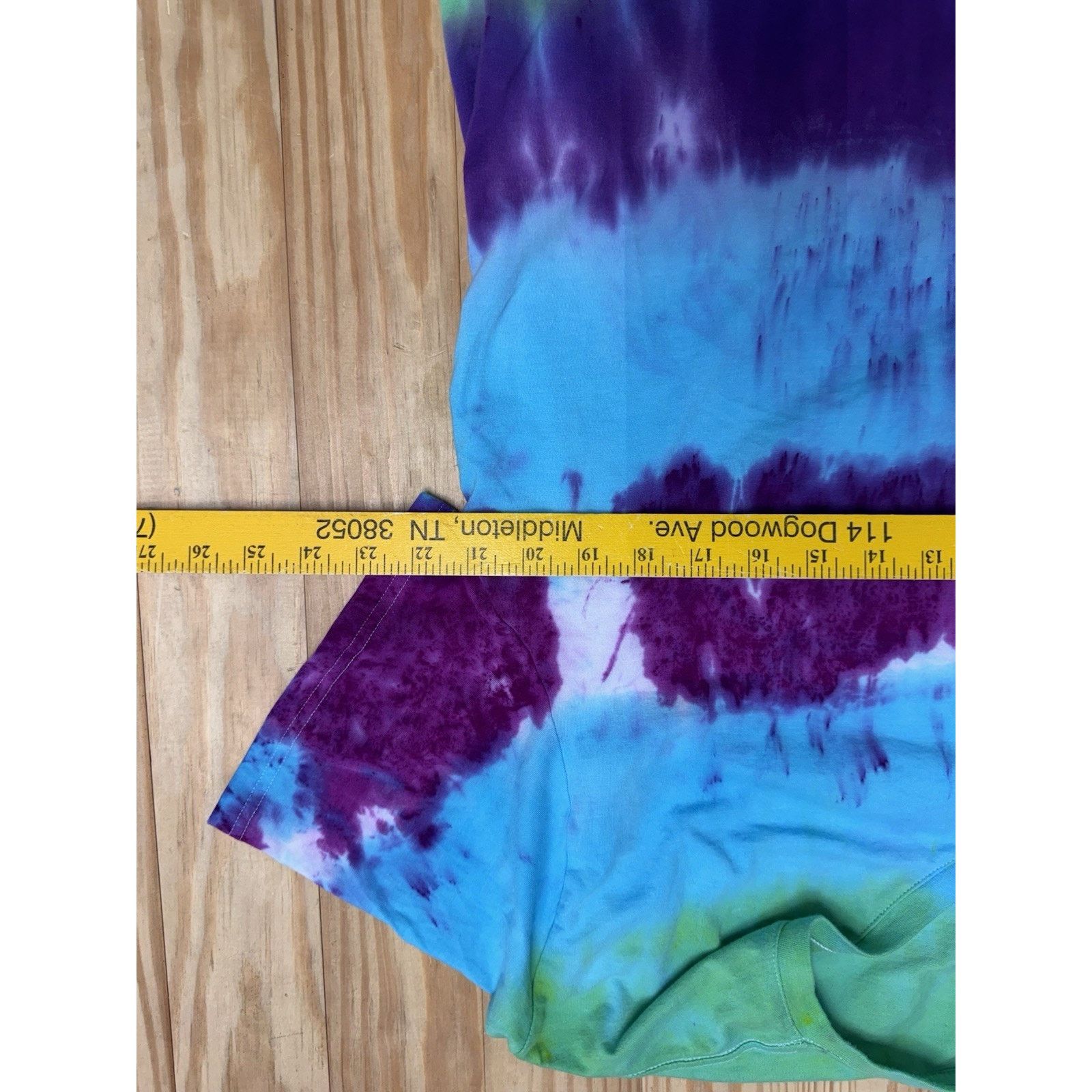 Goods Goodfellow T Shirt Women’s XL Blue Purple Green Tie Dye Size XL / US 12-14 / IT 48-50 - 3 Thumbnail