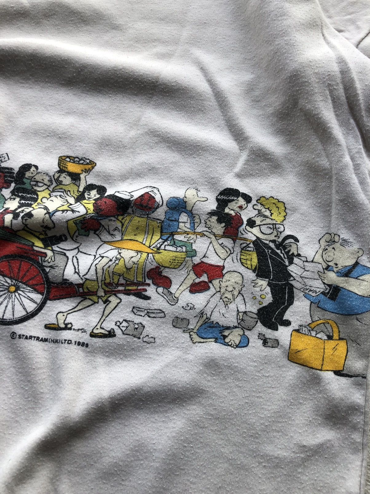 Band Tees I SURVIVED HONG KONG DIM SUM SINGLE STITCH T-SHIRT 90s Size US L / EU 52-54 / 3 - 10 Thumbnail