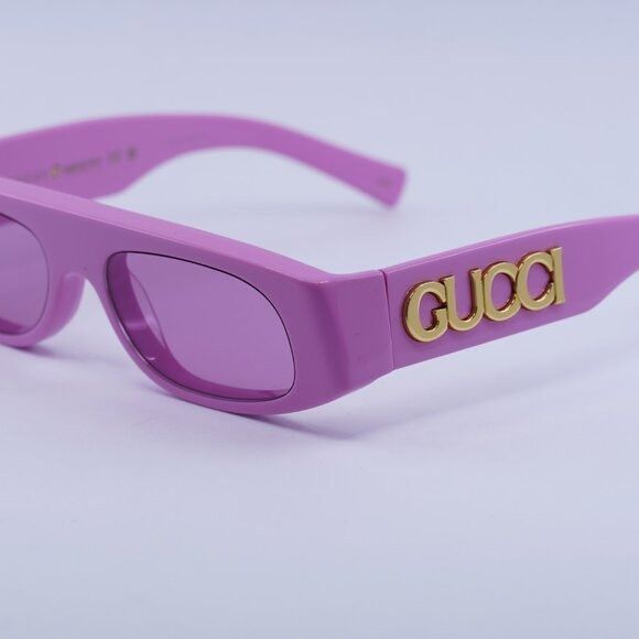 Gucci Gucci GG1771S 008 Sunglasses Pink Geometric Frame, Pink Size ONE SIZE - 8 Thumbnail