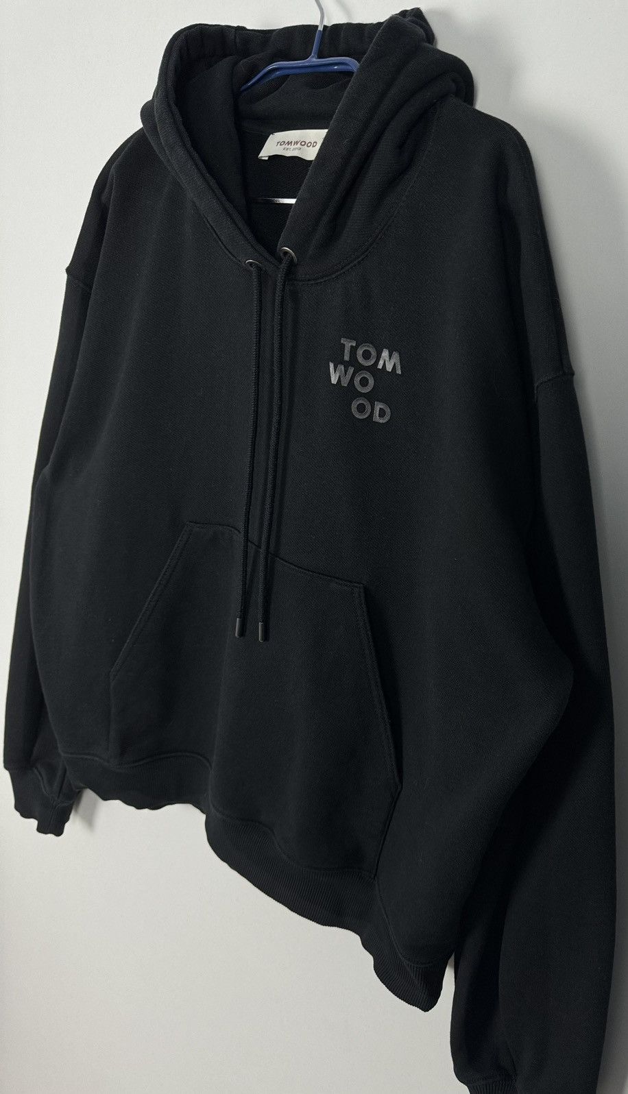 Designer Tom Wood Mira Heavy Weight Cotton Black Sweatshirt Hoodie Size US M / EU 48-50 / 2 - 7 Thumbnail