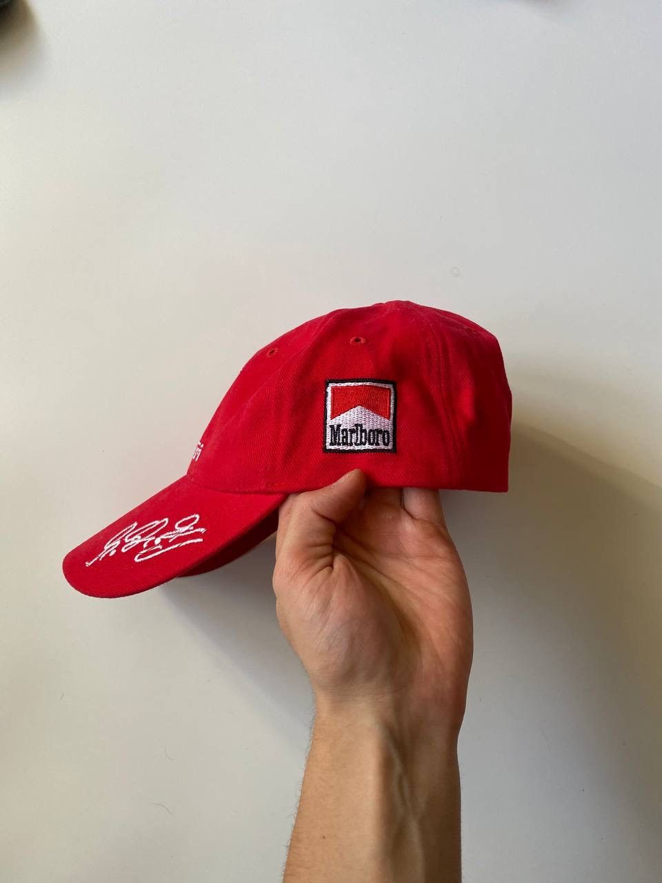 Ferrari Vintage Red Cap Ferrari Formula 1 Marlboro OS Size ONE SIZE - 2 Thumbnail