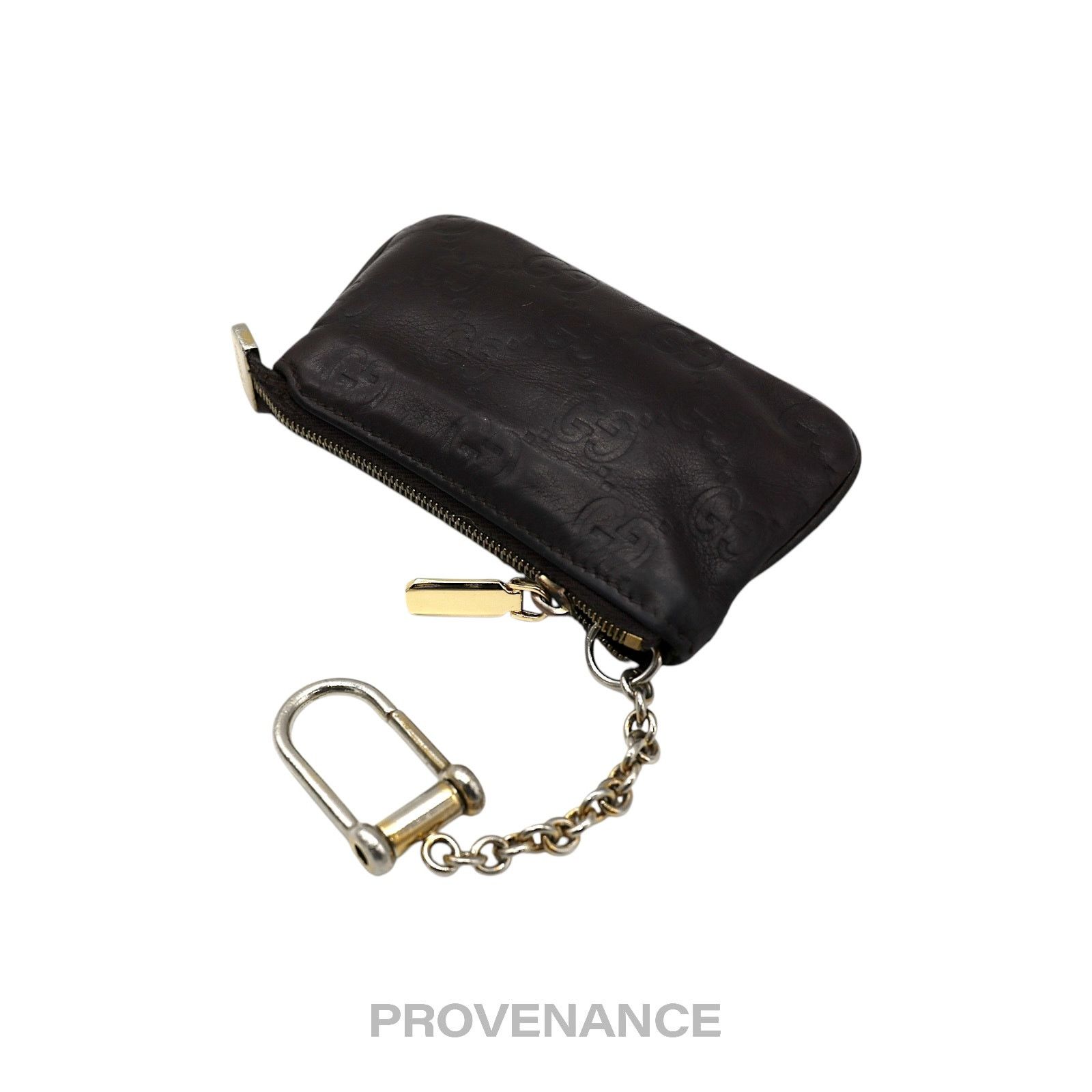 Gucci 🔴 Gucci Key Pouch Cles - Chocolate Guccissima Leather Size ONE SIZE - 3 Thumbnail