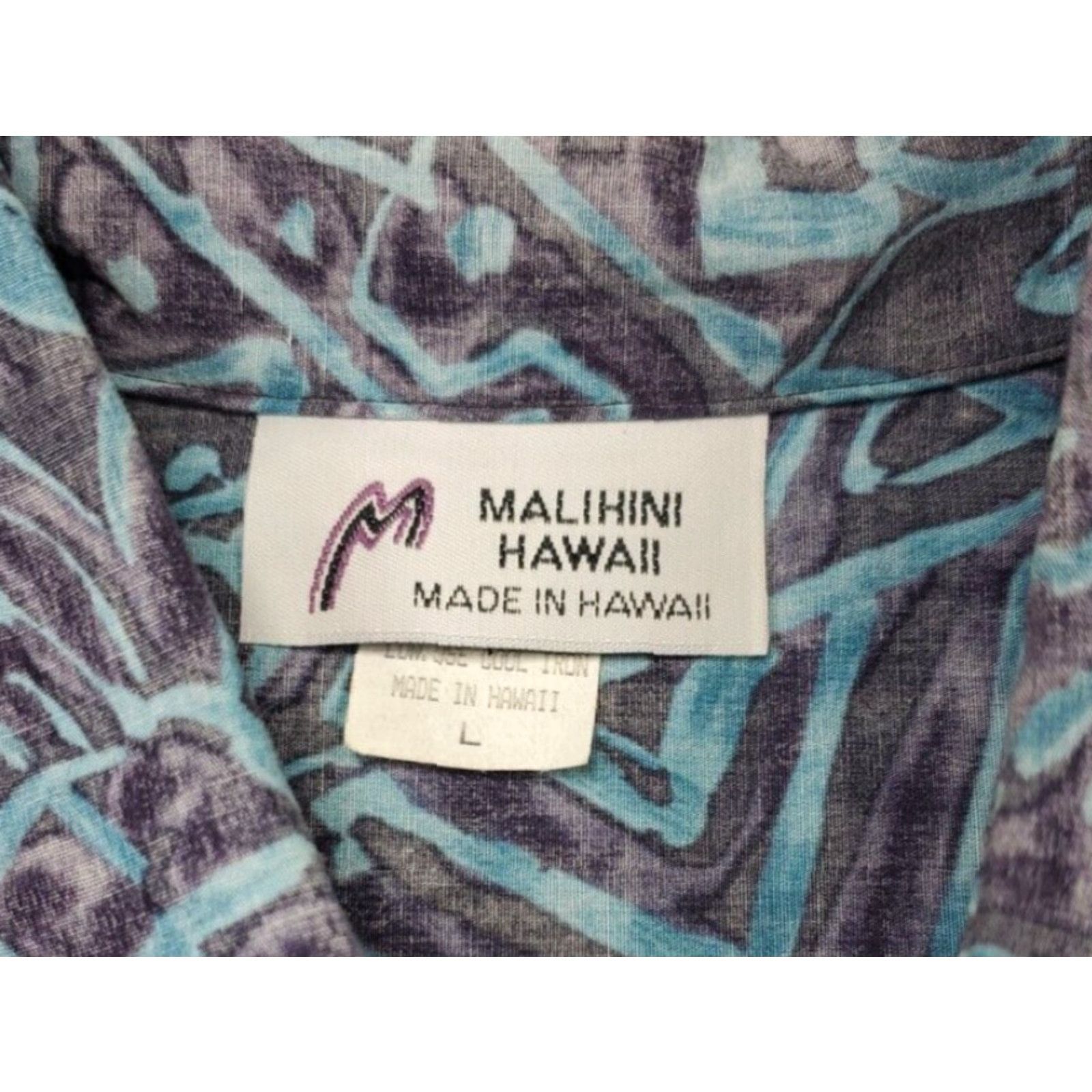 Vintage VINTAGE Malihini Hawaii Shirt Mens L Polo Floral Short Sleeve 1980s Blue Cotton Hawaiian Mens Size US M / EU 48-50 / 2 - 5 Thumbnail