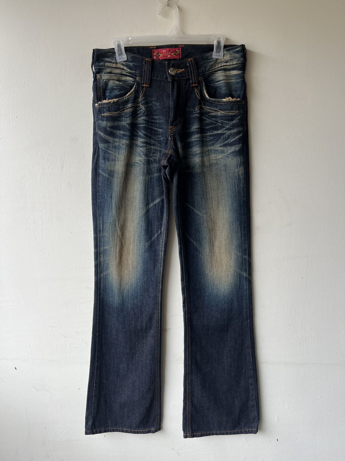 Edwin 2000s Edwin 421XVS Mud Wash Denim Bootcut Jeans Size US 29 - 2 Thumbnail