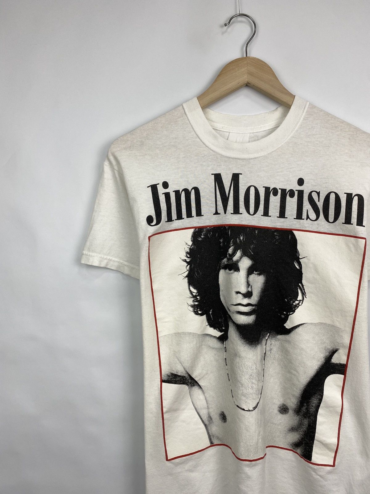 Band Tees 🇺🇸 Vintage 80s Jim Morrison The Doors Band T-Shirt Rare Retro Size US M / EU 48-50 / 2 - 3 Thumbnail