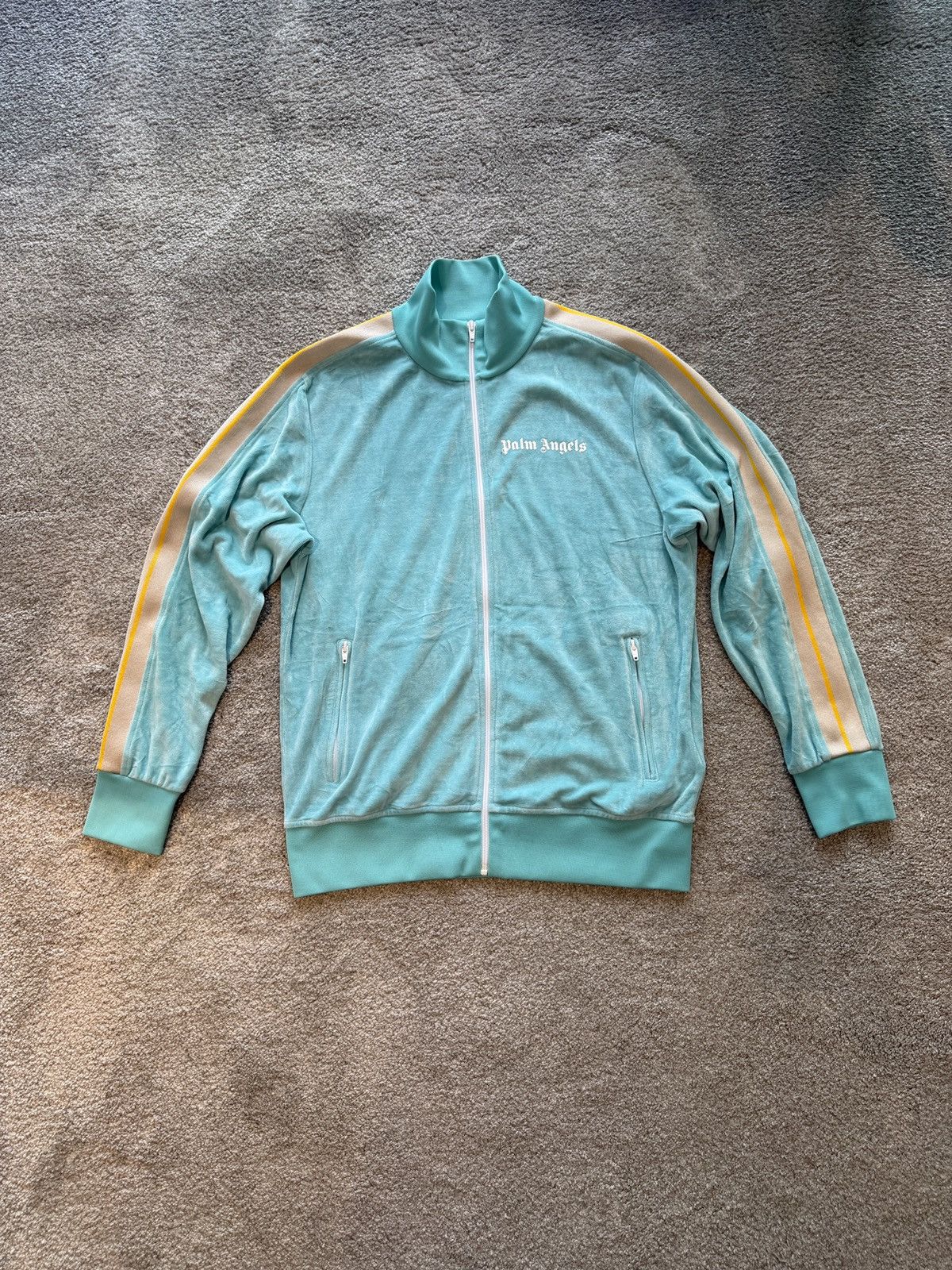 Palm Angels Palm Angels - velour track jacket Size US XL / EU 56 / 4 - 1 Thumbnail