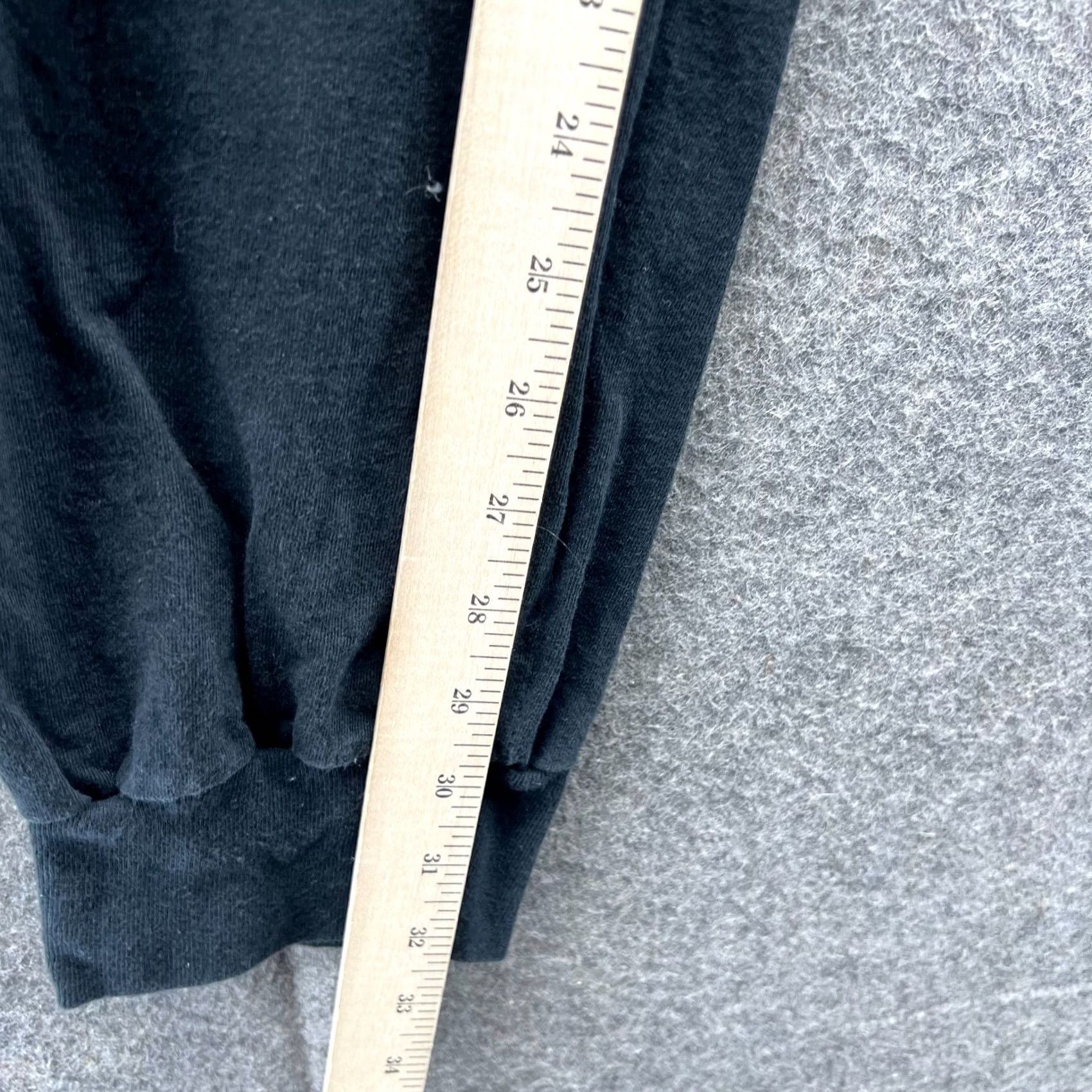 Champion Champion Jogger Pants Mens Large Black Cotton Fleece Sweatpants Regular Rise 10-12in Inseam 32in Pockets Sports Gym Training Everydaywear Athletic Size US 33 - 4 Thumbnail