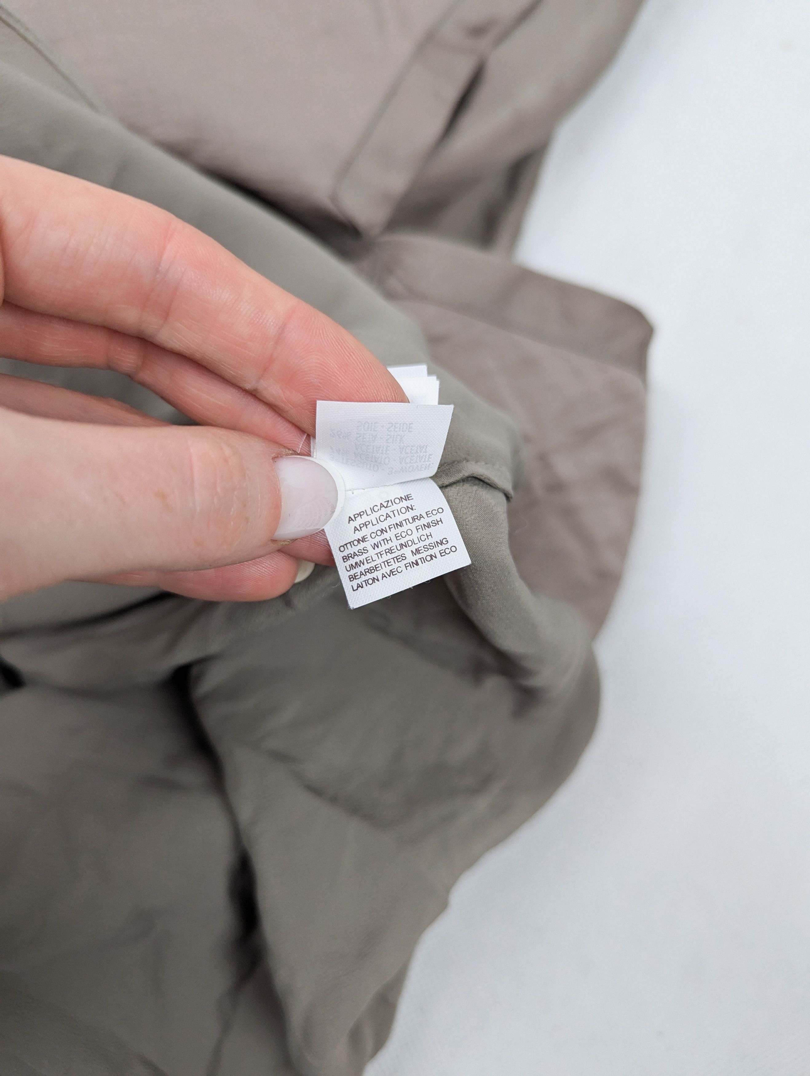 Brunello Cucinelli Brunello Cucinelli grey silk dress Size L / US 10 / IT 46 - 10 Thumbnail