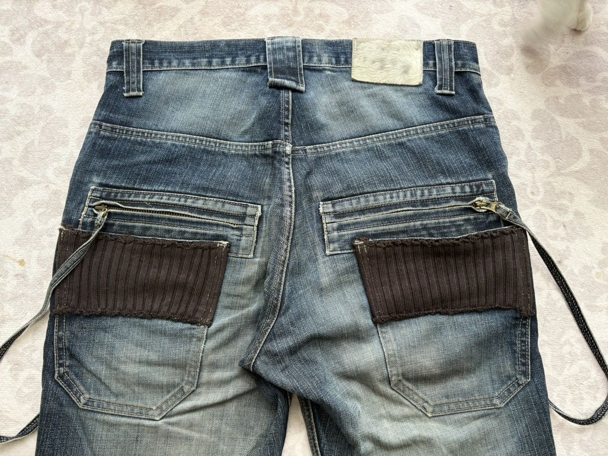 PPFM PPFM Archival Distressed Cargo Denim Zipped Ribbed Pockets Size US 33 - 16 Thumbnail