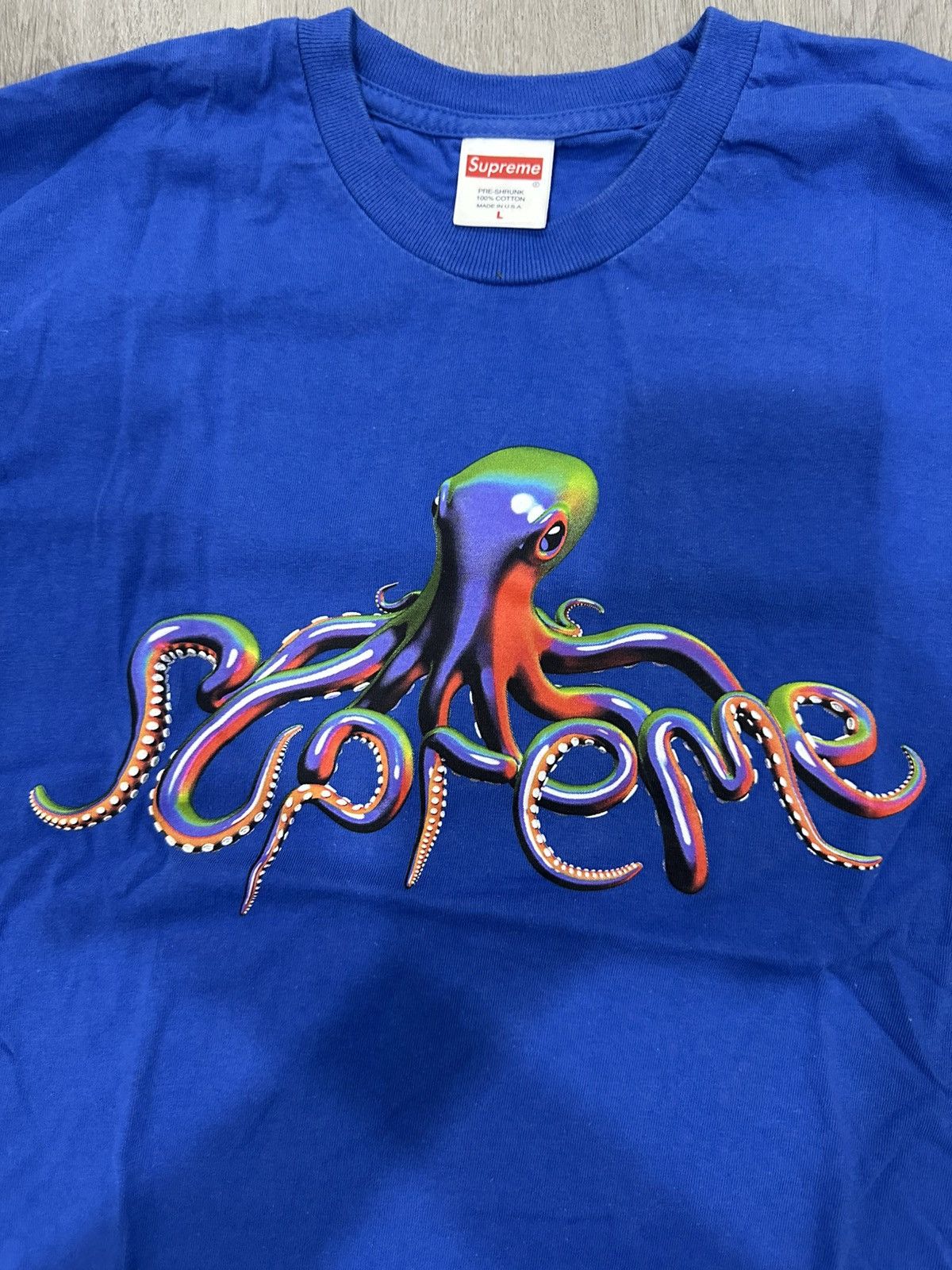 Supreme Blue supreme t shirt Size US L / EU 52-54 / 3 - 3 Thumbnail