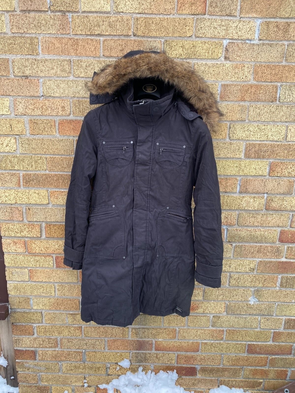 TNA TNA Verbier Parka Jacket XS Black Fur Trim Coat Size XS / US 0-2 / IT 36-38 - 5 Thumbnail