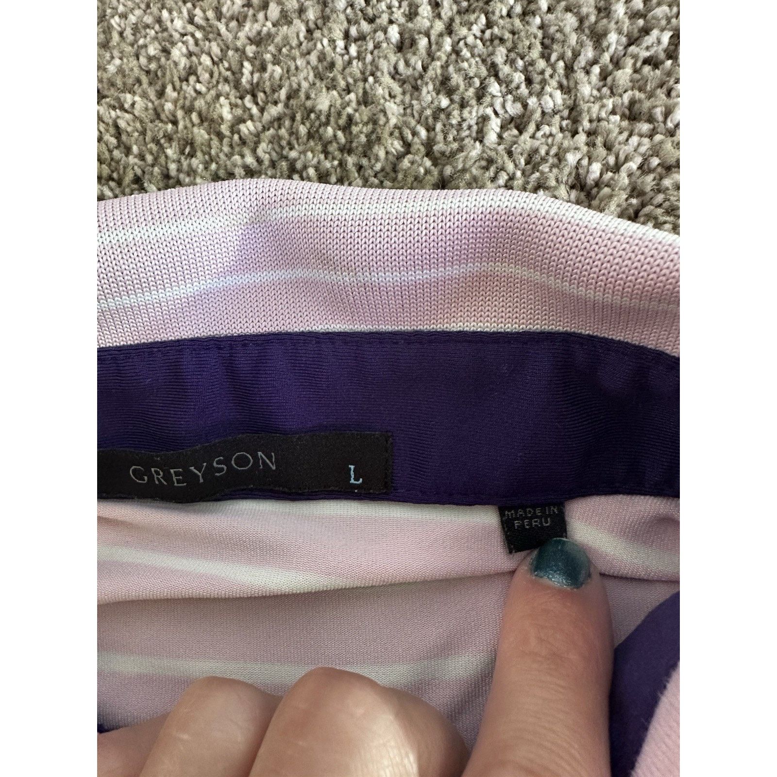Other Greyson Polo Shirt Mens L Pink Striped Short Sleeve Size US L / EU 52-54 / 3 - 3 Thumbnail
