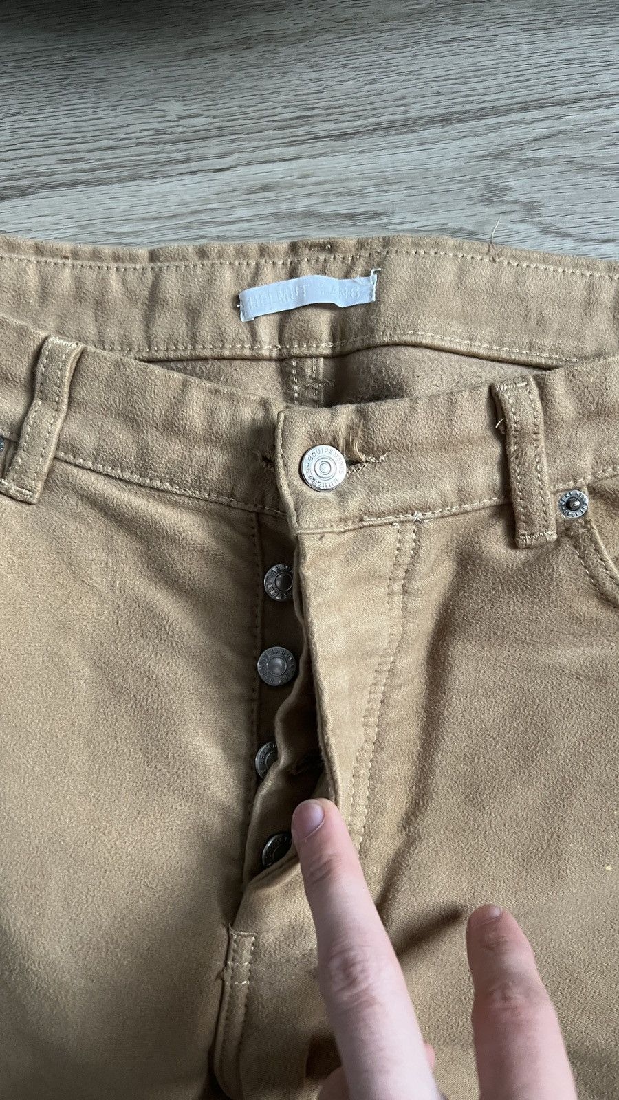 Helmut Lang Helmut Lang Brown Moleskin pants Size US 31 - 4 Thumbnail