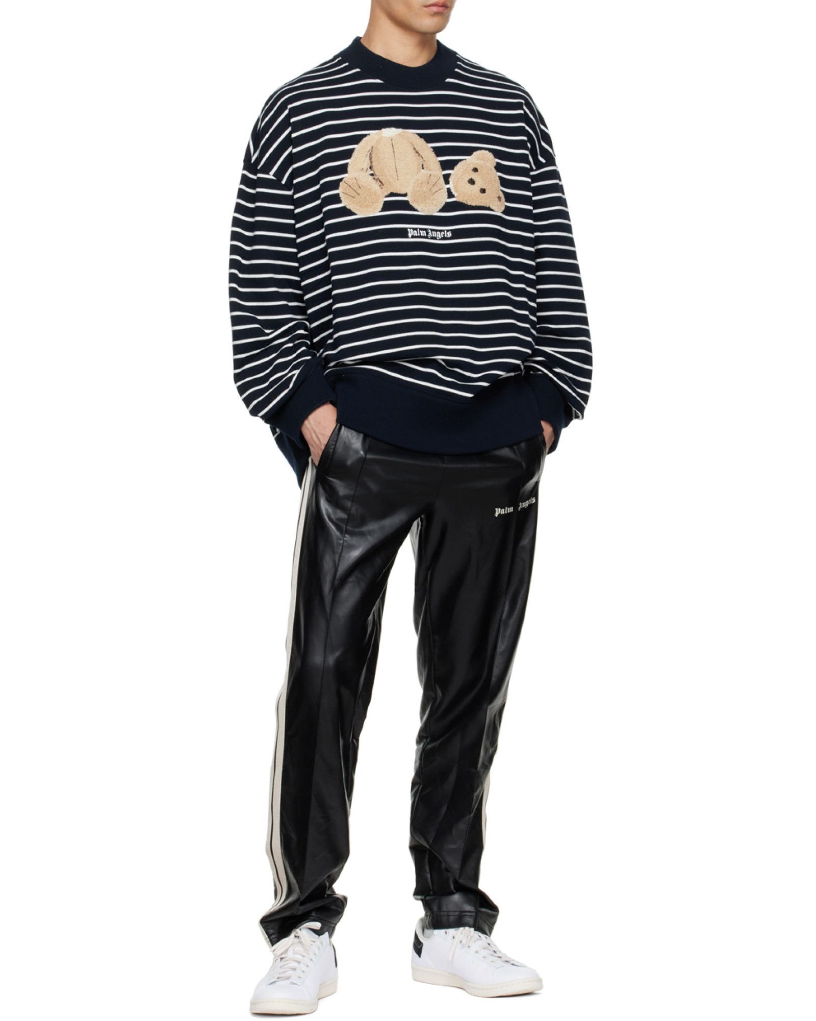 Palm Angels Palm Angels PA Bear Stripes Crew Men Size US S / EU 44-46 / 1 - 6 Thumbnail