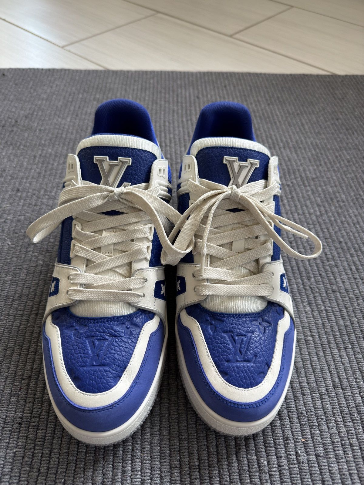 Louis Vuitton LV Trainer 'Gaston Blue' – Virgil Abloh 'Colormania capsule' Size US 10.5 / EU 43-44 - 2 Thumbnail