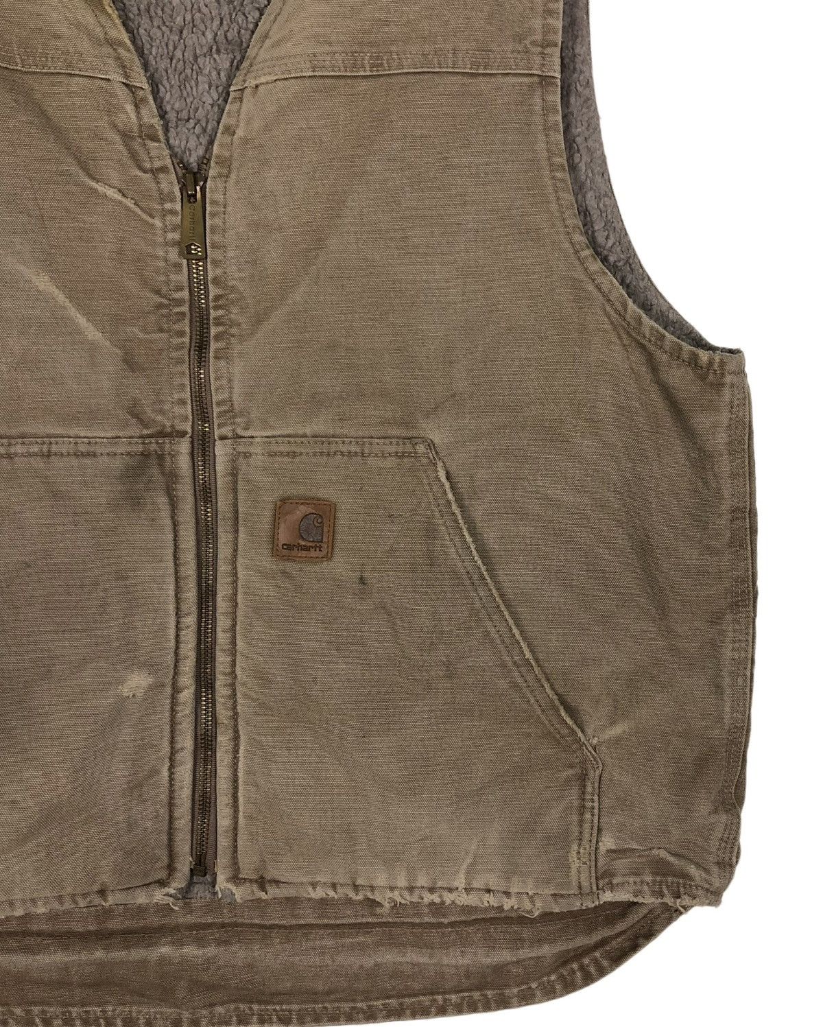 Carhartt 🔥VINTAGE TANK TOP WORK CARHARTT SHEARLING BLANKET Size US L / EU 52-54 / 3 - 7 Thumbnail