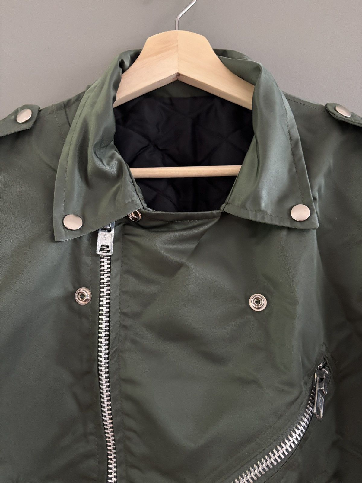 Other Vintage 90s Panno d’or Riders Biker Jacket Green Made in USA Size US S / EU 44-46 / 1 - 6 Thumbnail
