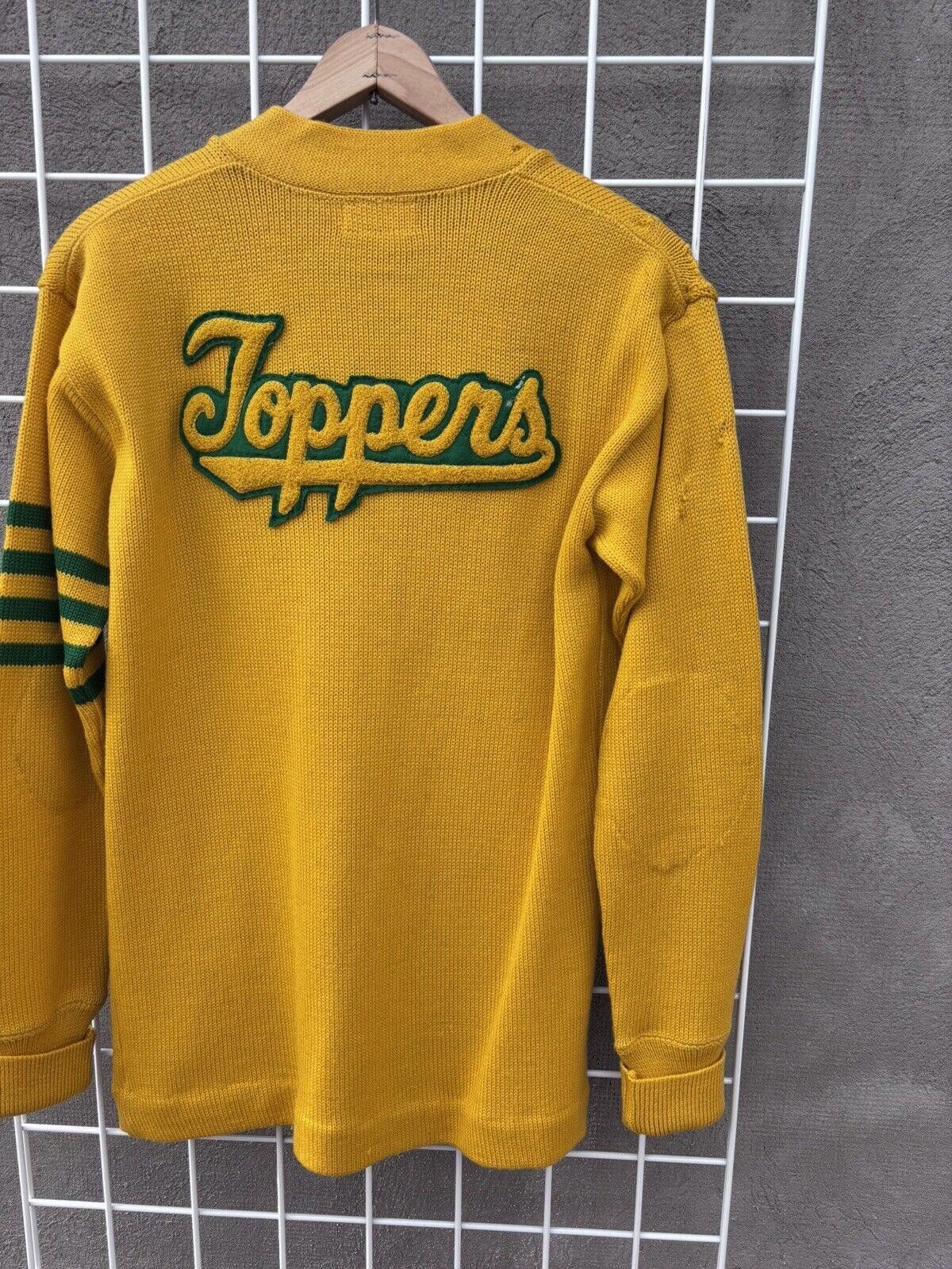 Vintage Vintage Wool Lasley Knitting Letterman Sweater 50s Toppers Size S / US 4 / IT 40 - 6 Thumbnail