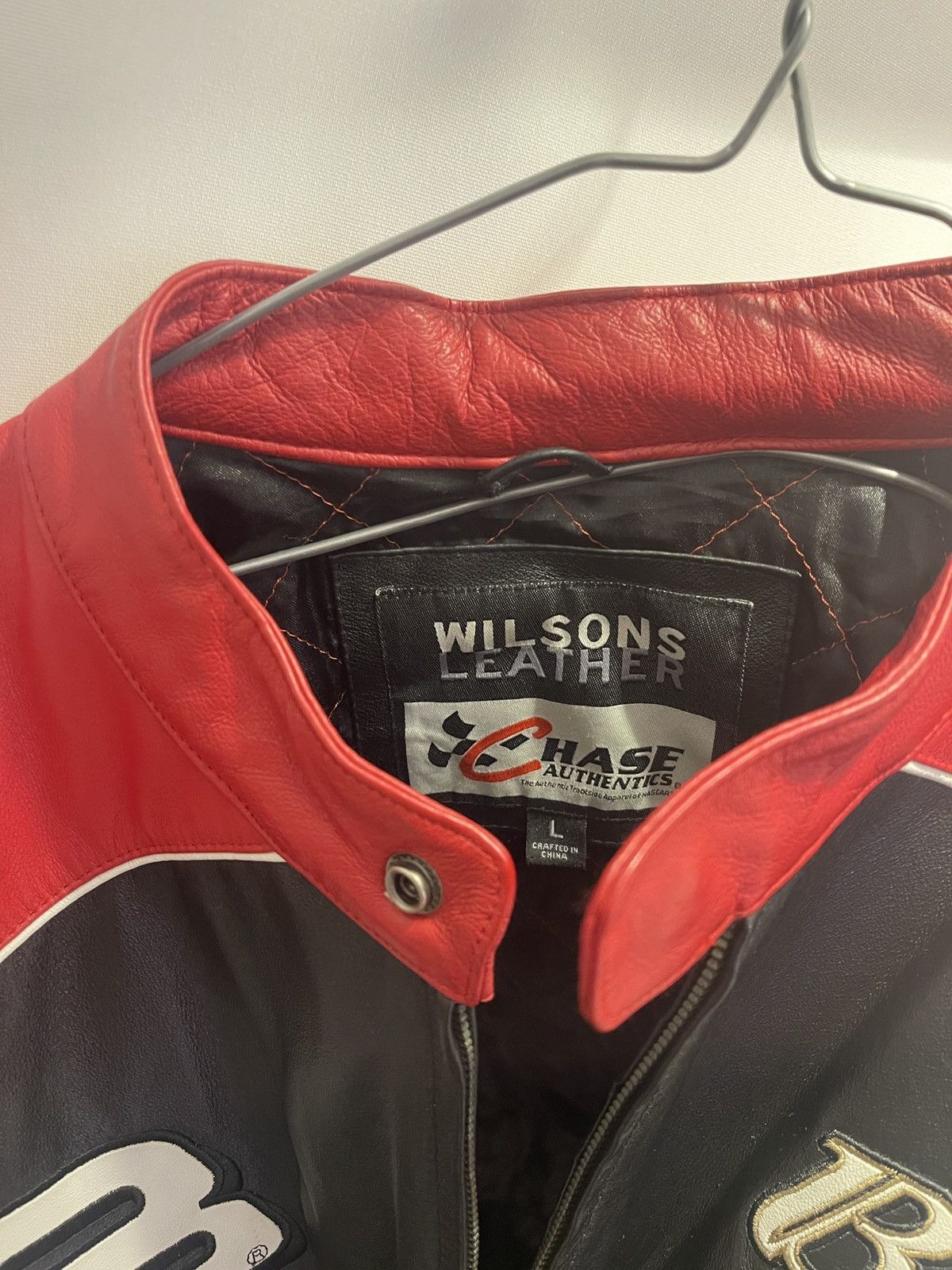 Wilsons Leather Budweiser NASCAR Leather Racing Jacket Size US L / EU 52-54 / 3 - 5 Thumbnail