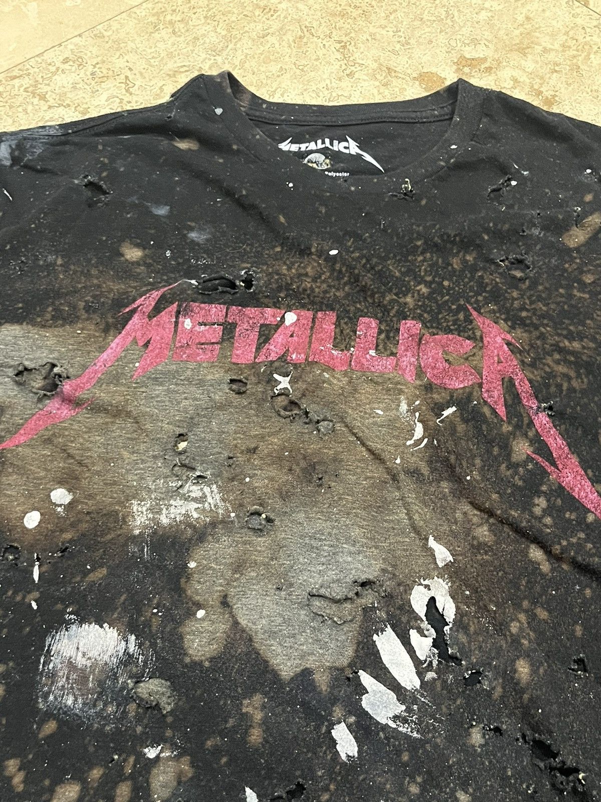 Band Tees × Metallica Y2K THRASHED Metallica Metal Rock Band Tee Size US M / EU 48-50 / 2 - 4 Thumbnail